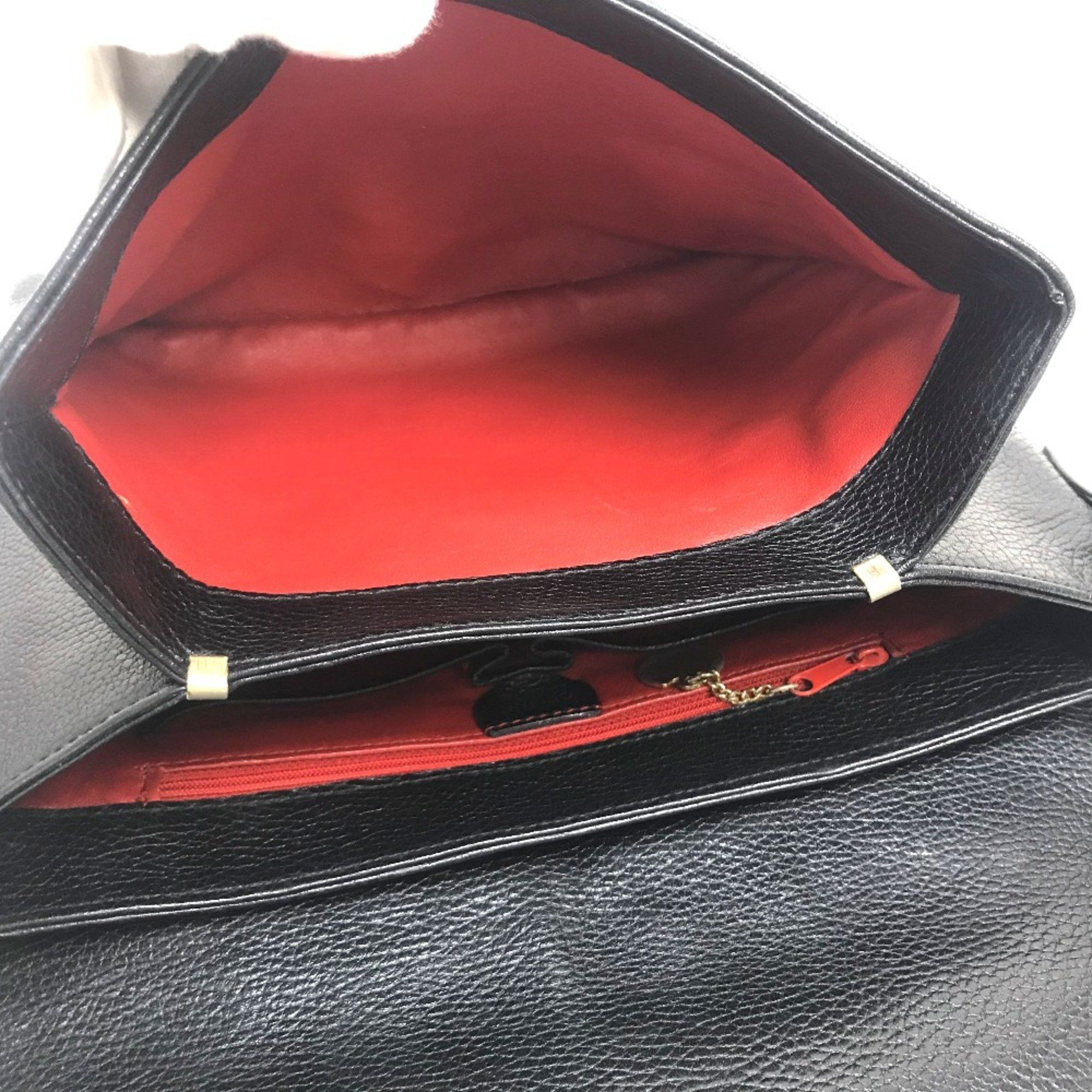 Celine CELINE vintage Kaban One Shoulder Bag Hand Bag Black x GoldHardware Size ONE SIZE - 9 Thumbnail