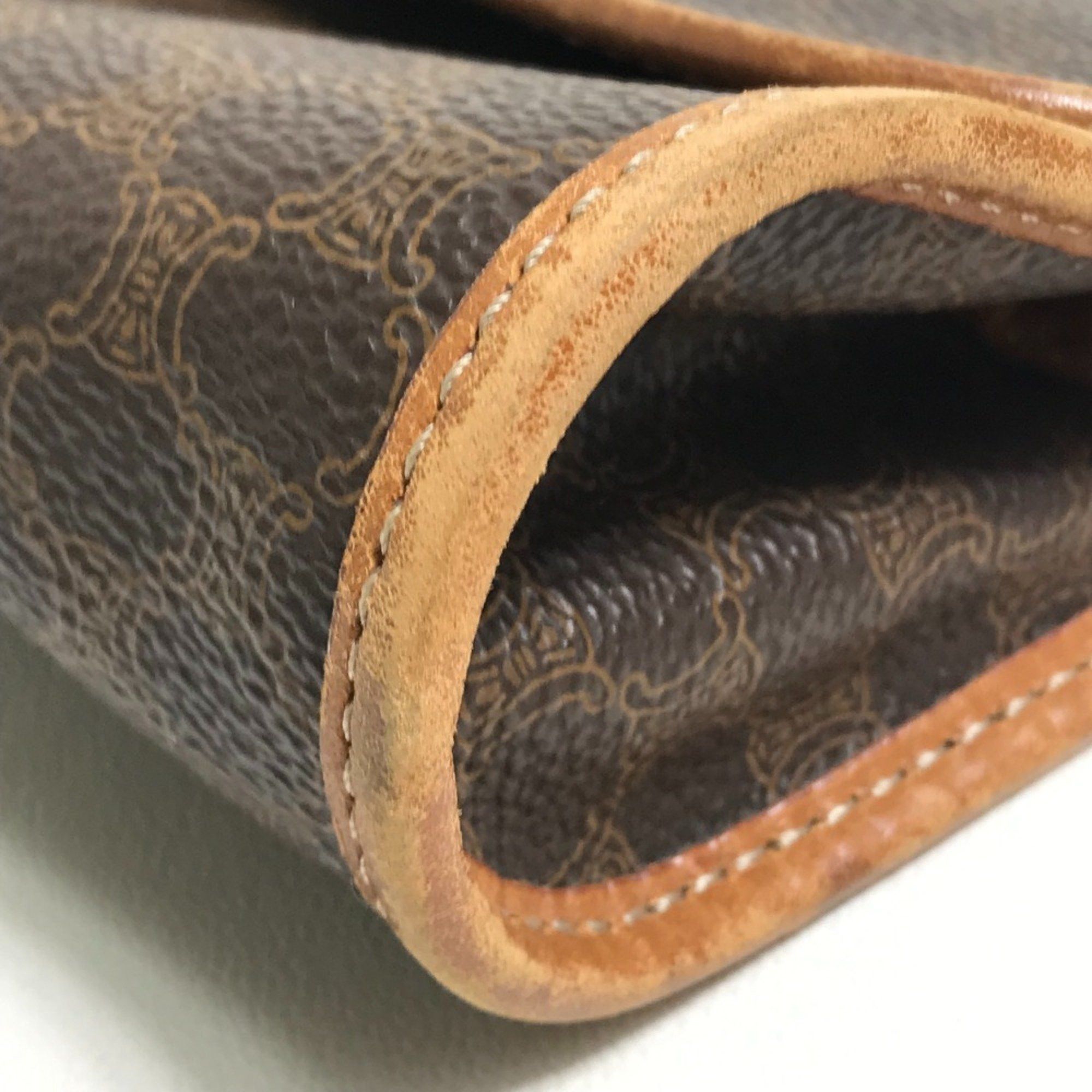 Celine CELINE Bag 2WAY Cluch Bag Waist Pouch Brown Size ONE SIZE - 4 Thumbnail