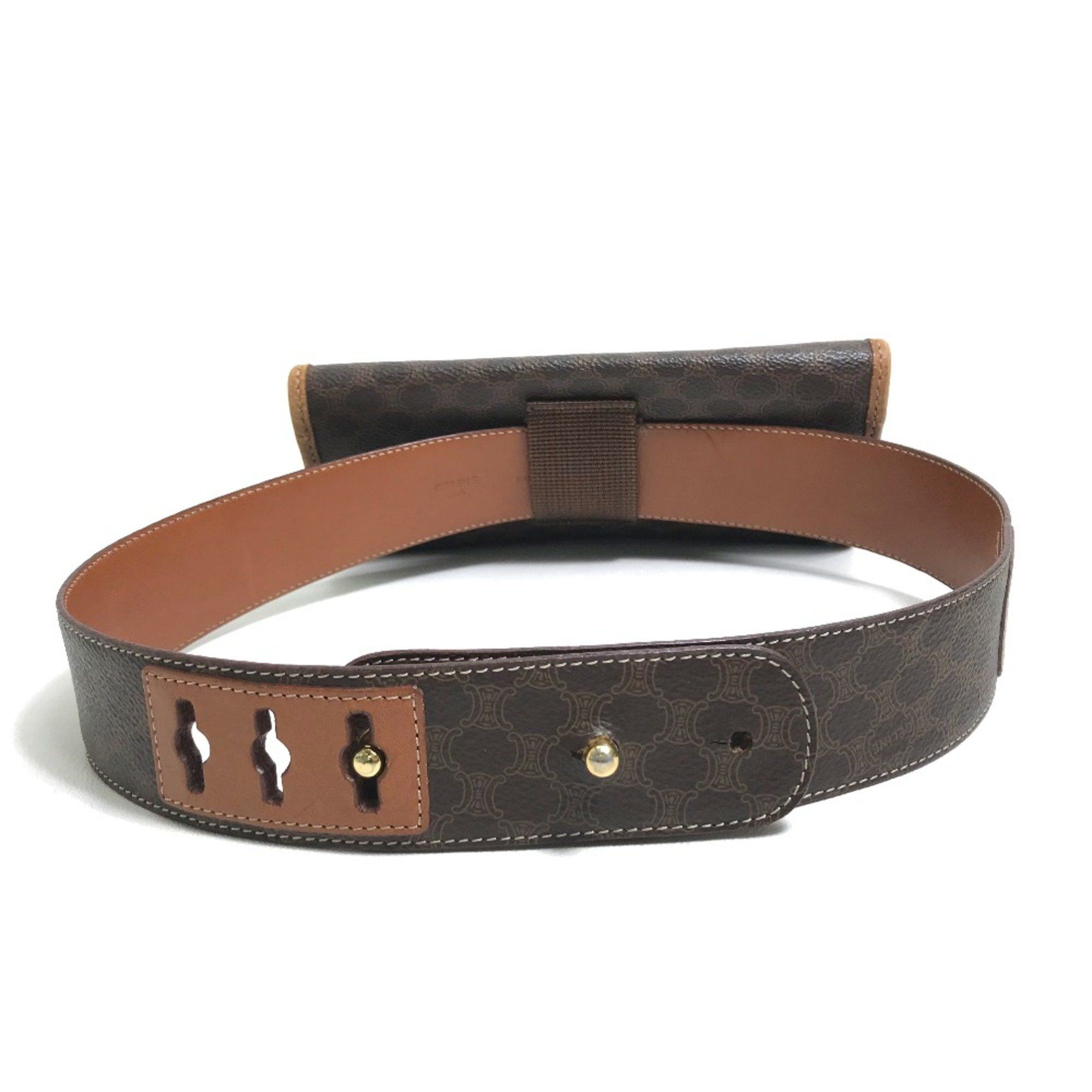 Celine CELINE Bag 2WAY Cluch Bag Waist Pouch Brown Size ONE SIZE - 2 Thumbnail