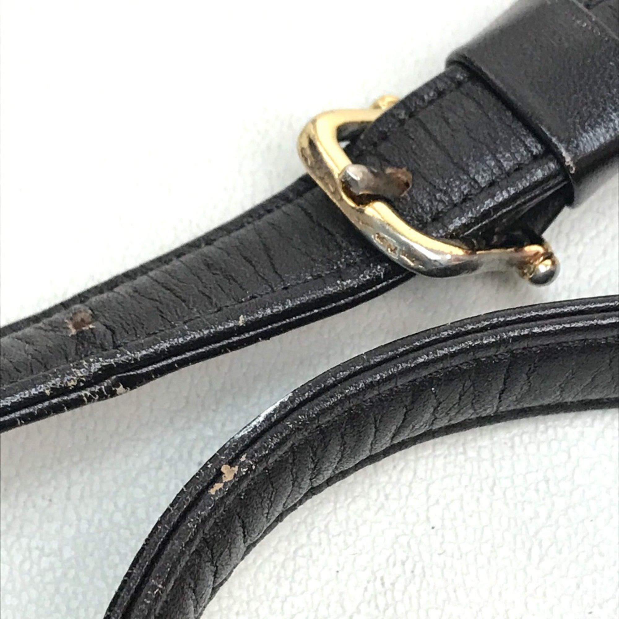 Celine CELINE Carriage Hardware Logo bag old Shoulder Bag Beige x Dark Brown Size ONE SIZE - 6 Thumbnail