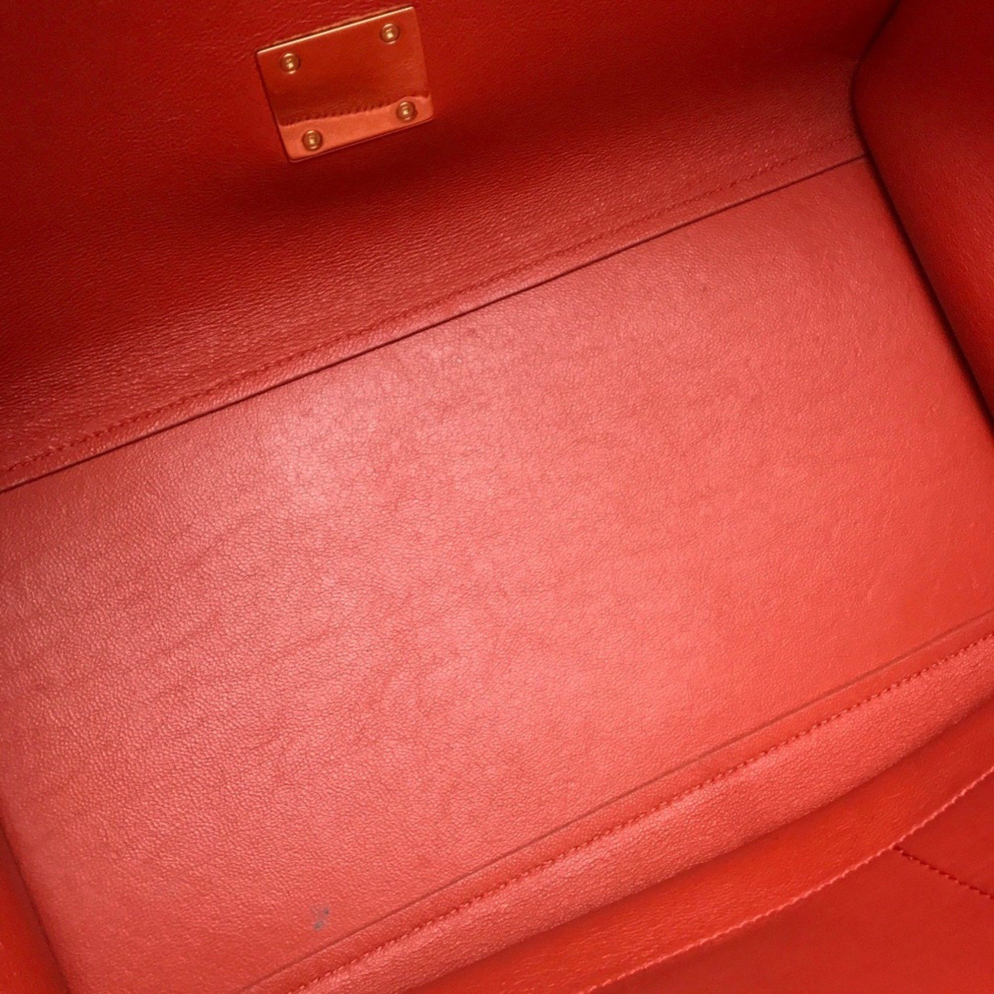 Celine CELINE bag trapeze Shoulder Bag Black Gray x Black x Orange Size ONE SIZE - 12 Thumbnail