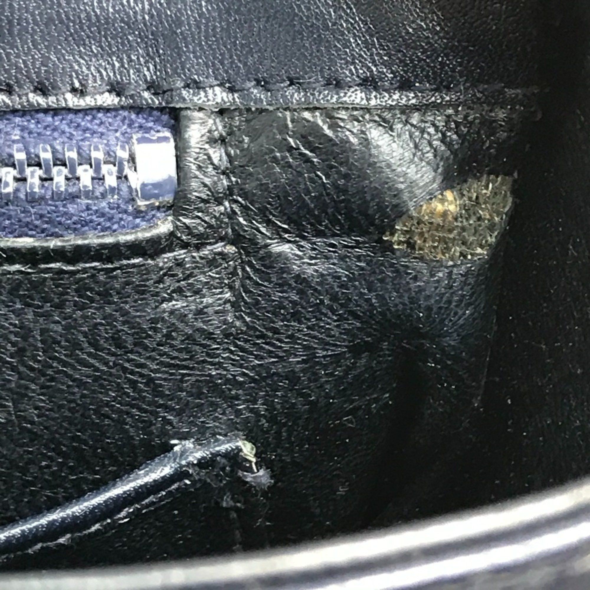 Celine CELINE Old CELINE bag vintage Shoulder Bag Gray x Navy GoldHardware Size ONE SIZE - 9 Thumbnail
