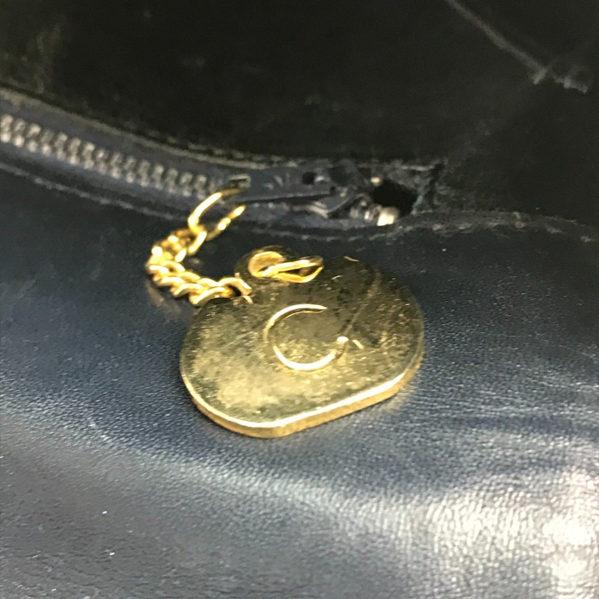 Celine CELINE Old CELINE bag vintage Shoulder Bag Gray x Navy GoldHardware Size ONE SIZE - 12 Thumbnail