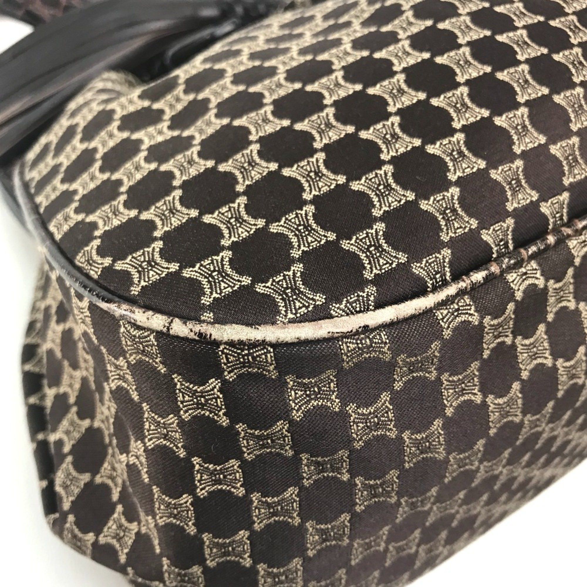 Celine CELINE Logo Macadam Bag Tote Bag Tassel Shoulder Bag Brown x GoldHardware Size ONE SIZE - 5 Thumbnail