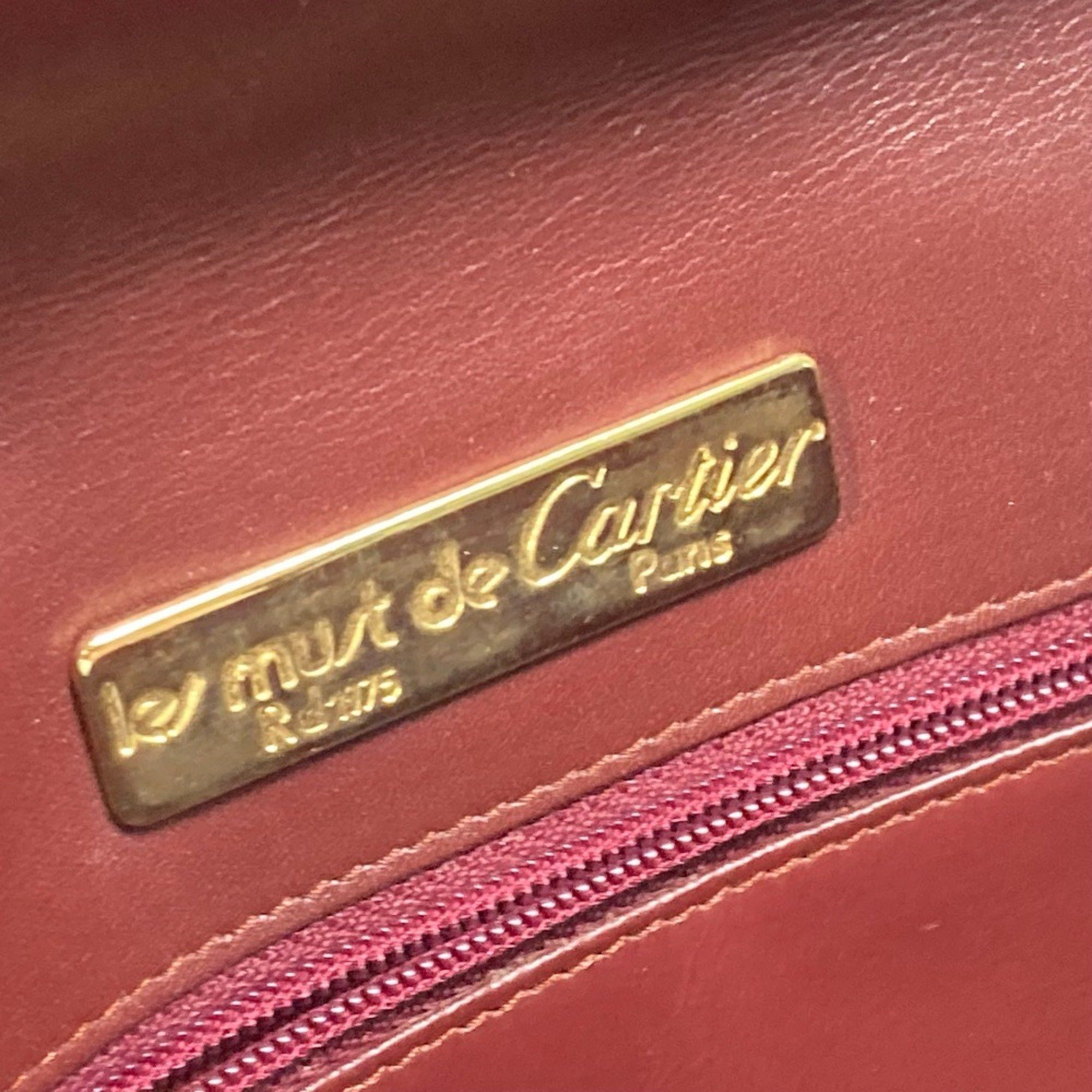 Cartier Cartier Pouch Clutch bag wine-red Size ONE SIZE - 7 Thumbnail