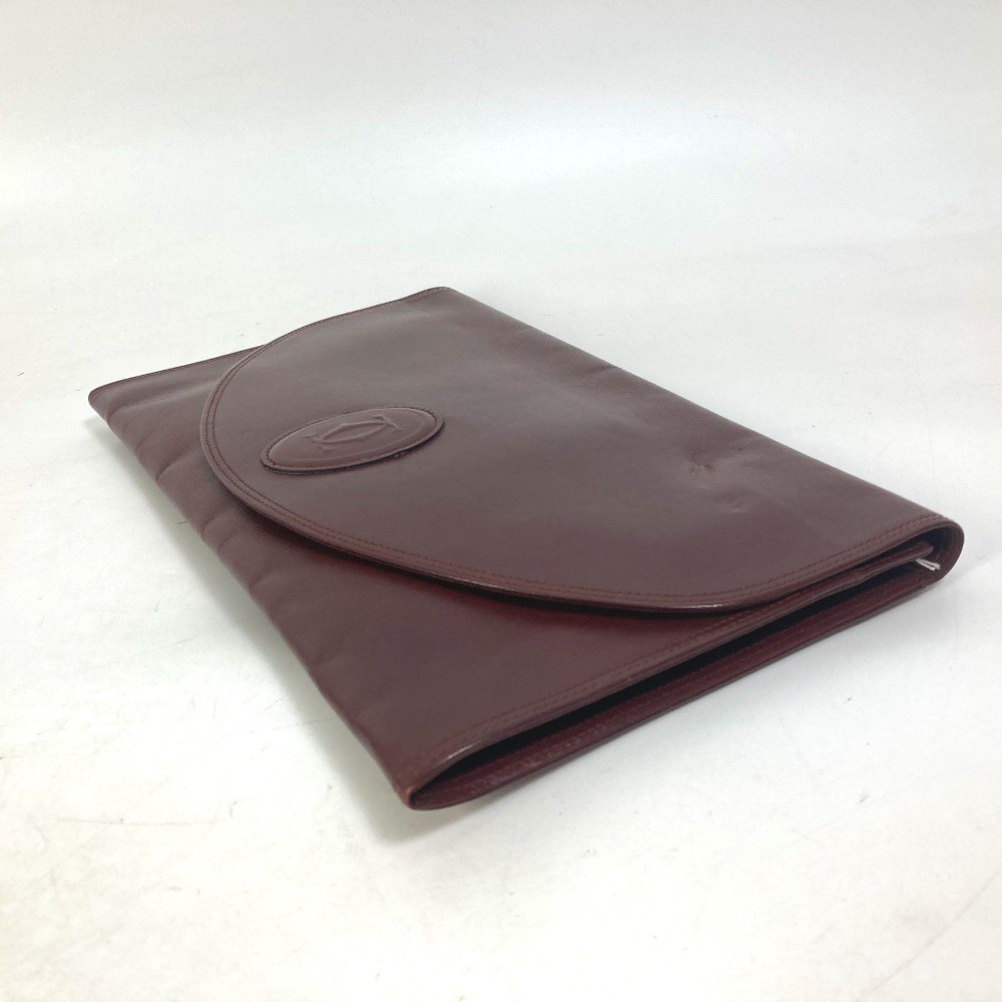 Cartier Cartier Pouch Clutch bag wine-red Size ONE SIZE - 3 Thumbnail