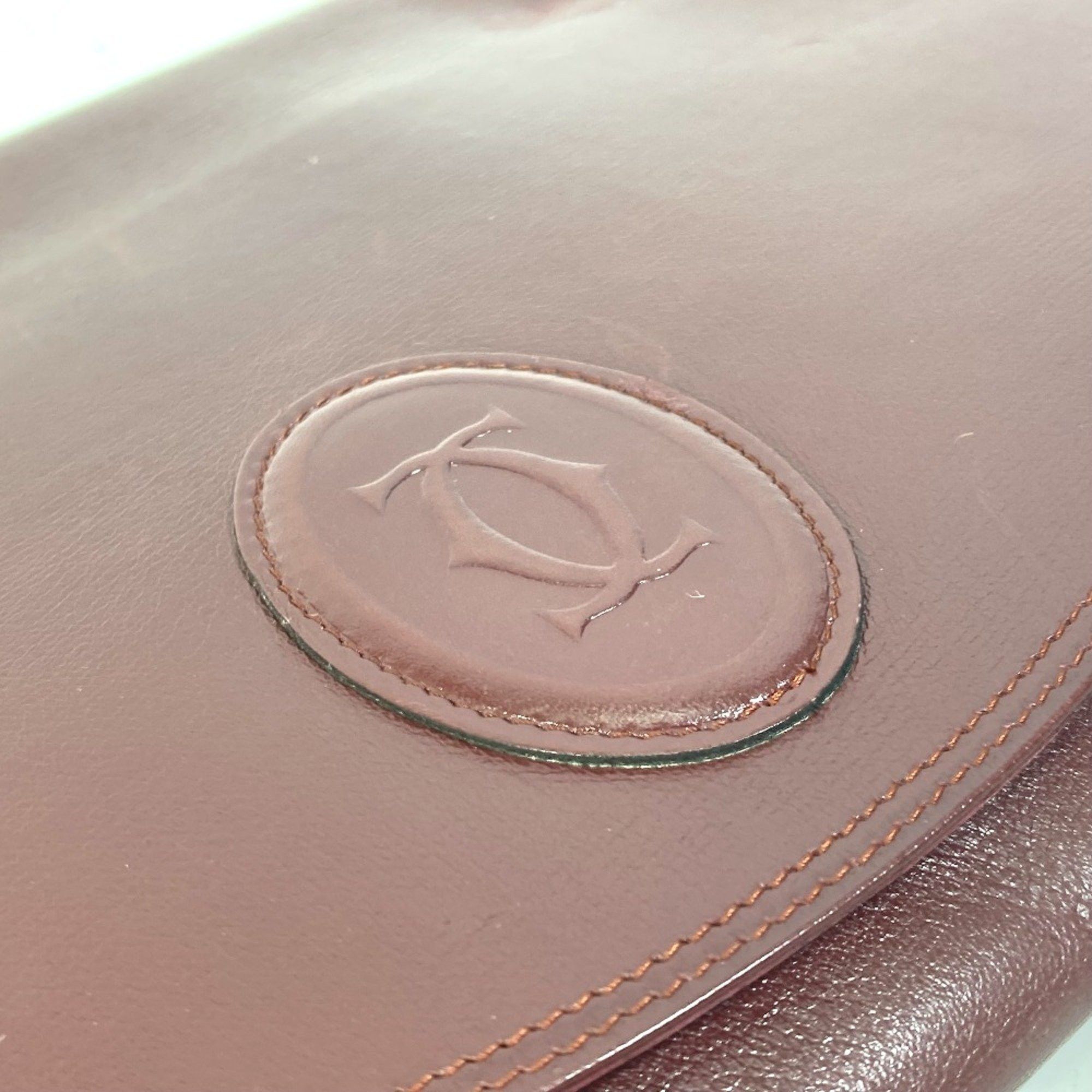 Cartier Cartier Pouch Clutch bag wine-red Size ONE SIZE - 5 Thumbnail