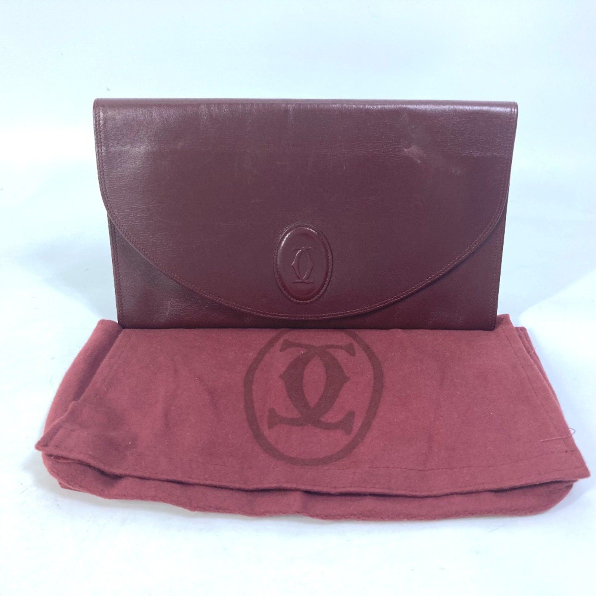 Cartier Cartier Pouch Clutch bag wine-red Size ONE SIZE - 10 Thumbnail
