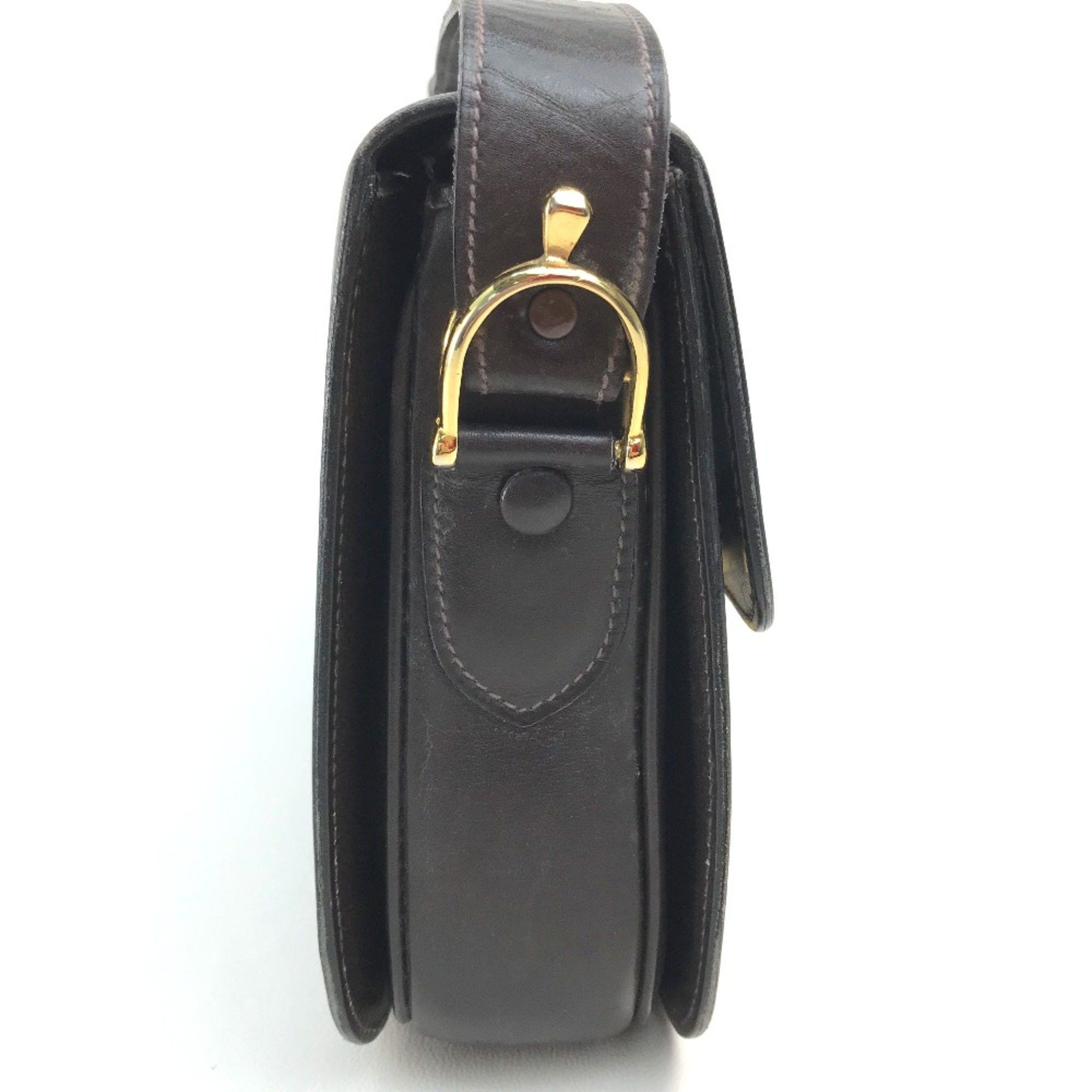 Celine CELINE vintage Bag Shoulder Bag Dark Brown x GoldHardware Size ONE SIZE - 5 Thumbnail
