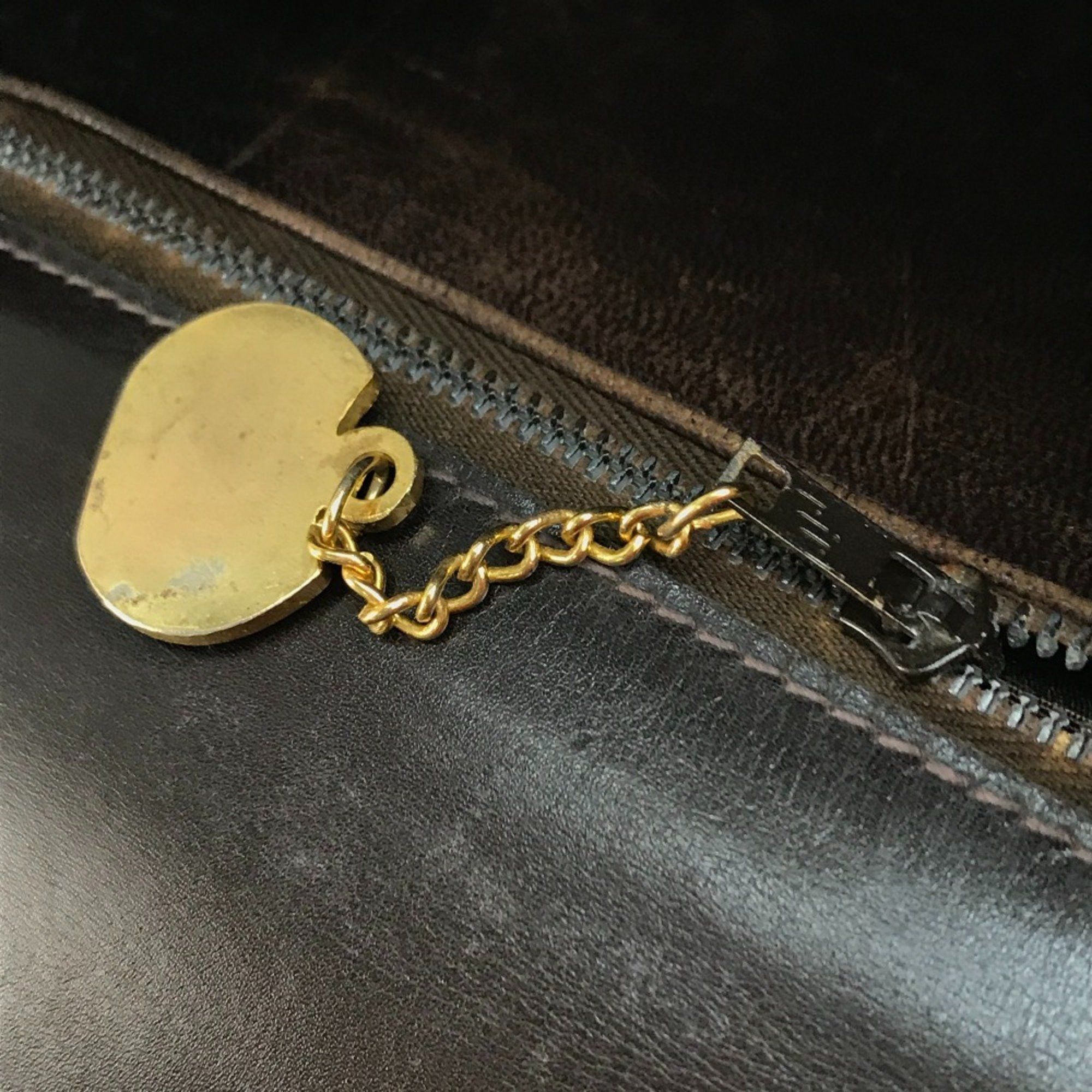 Celine CELINE vintage Bag Shoulder Bag Dark Brown x GoldHardware Size ONE SIZE - 12 Thumbnail