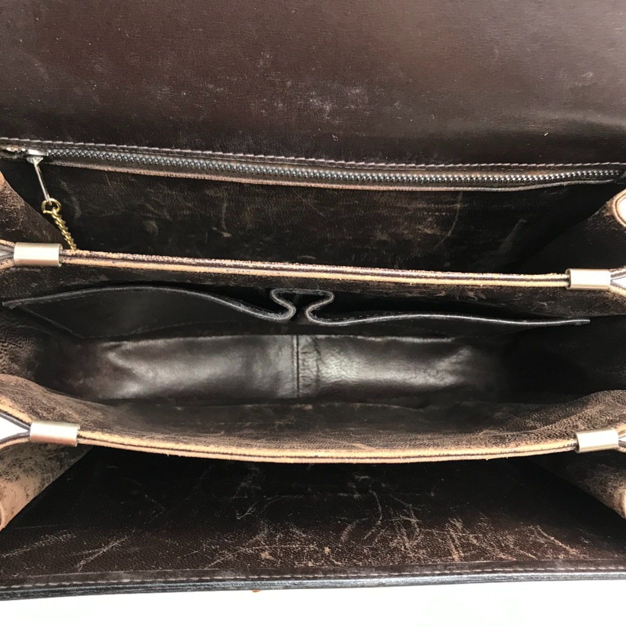 Celine CELINE vintage Bag Shoulder Bag Dark Brown x GoldHardware Size ONE SIZE - 10 Thumbnail