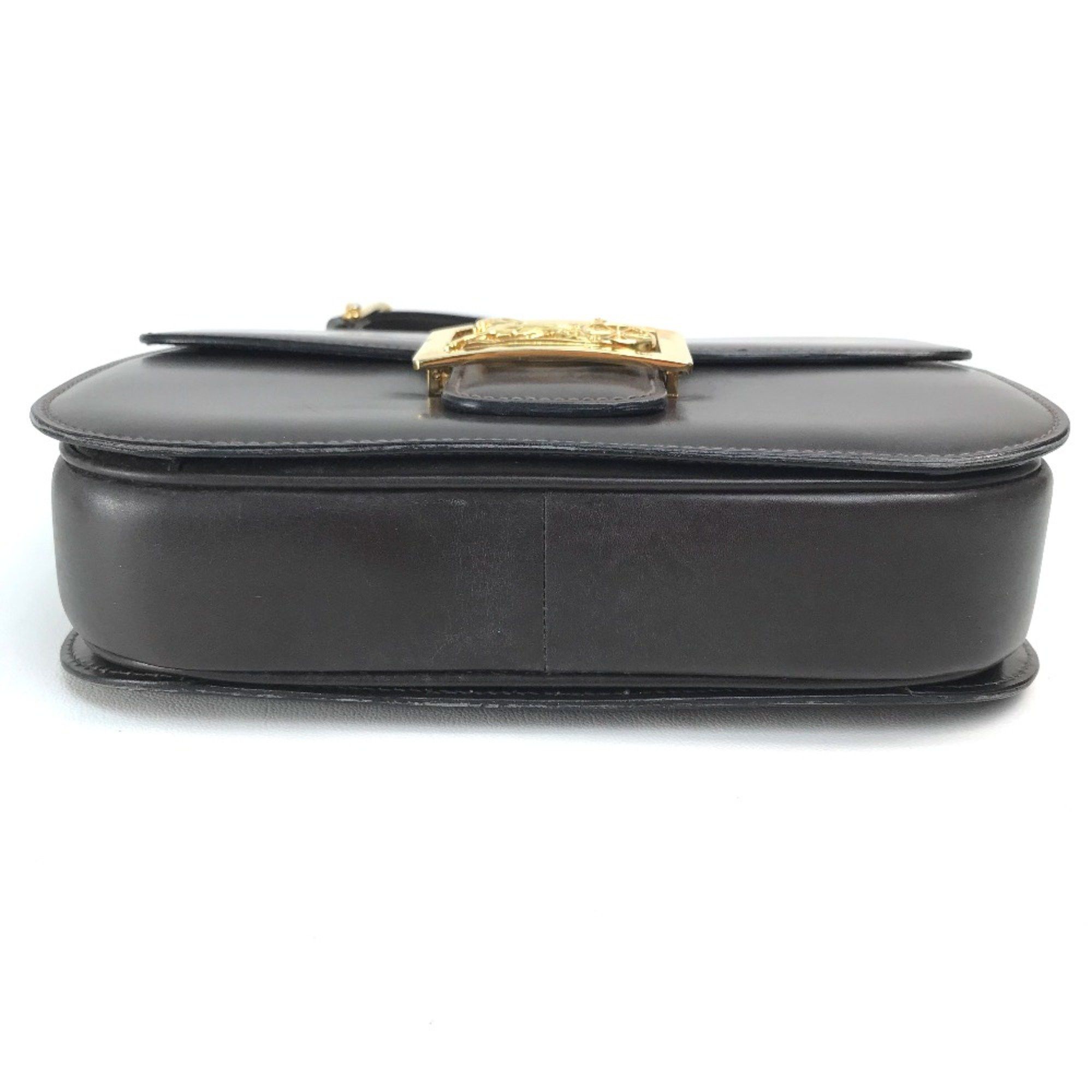 Celine CELINE vintage Bag Shoulder Bag Dark Brown x GoldHardware Size ONE SIZE - 3 Thumbnail