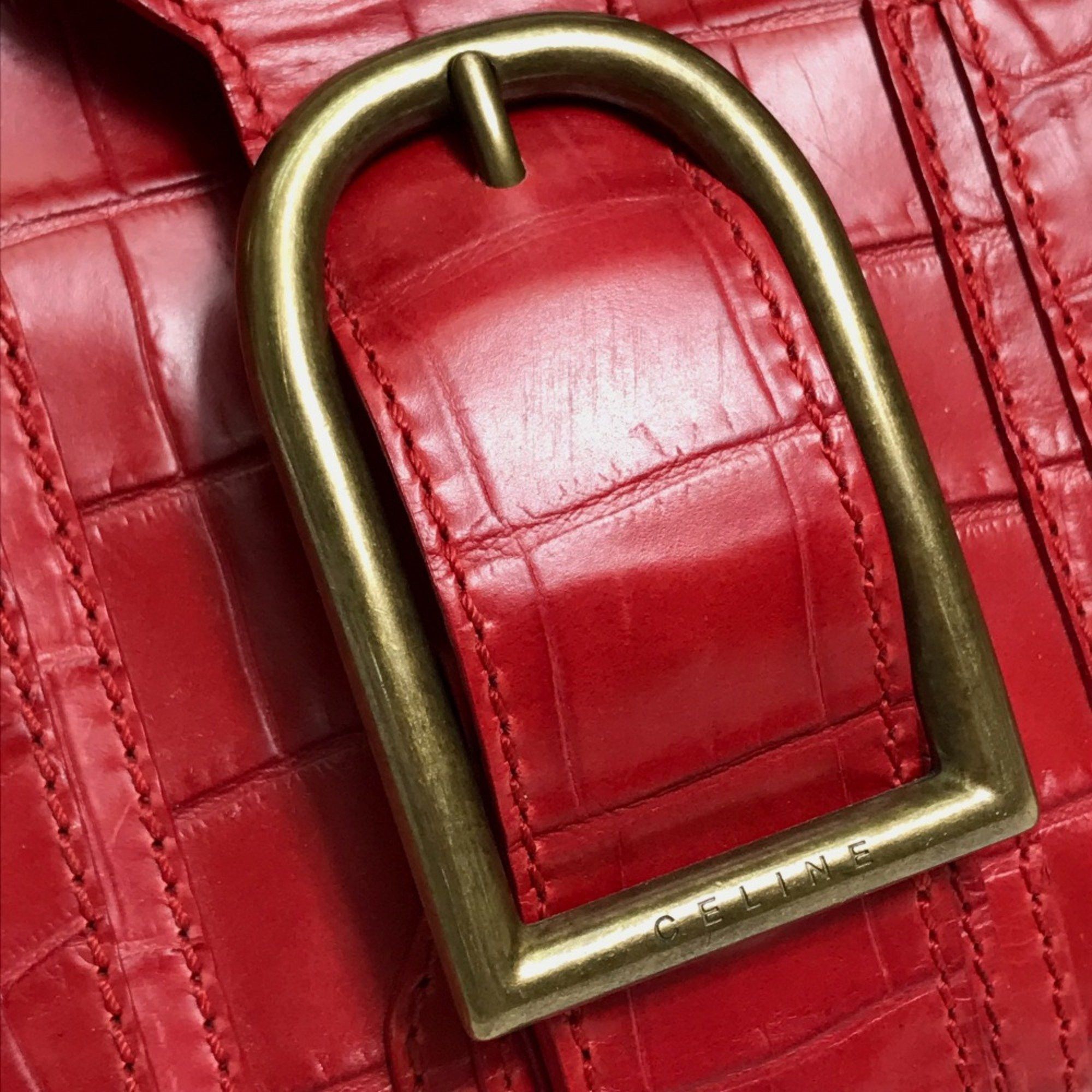 Celine CELINE belt Bag Hand Bag Red GoldHardware Size ONE SIZE - 7 Thumbnail