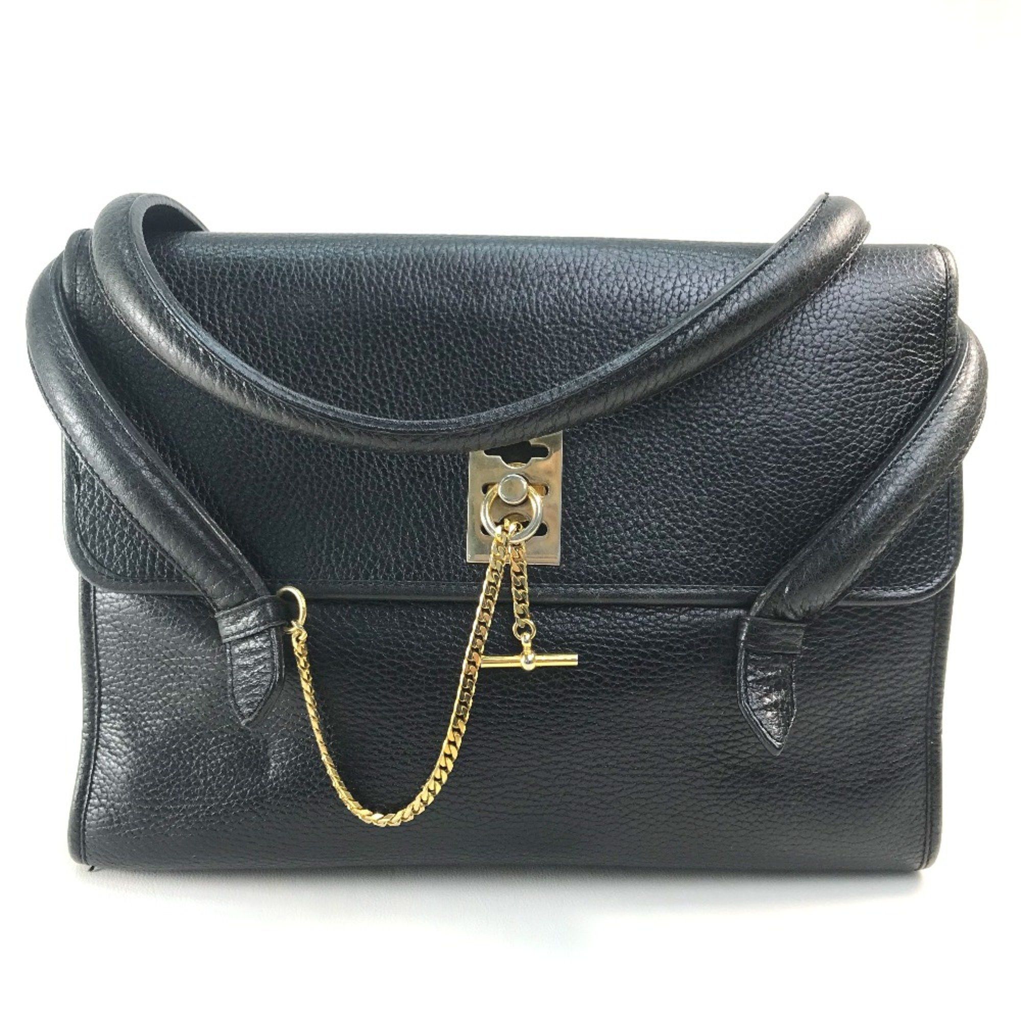 Celine CELINE vintage Bag Tote Bag Hand Bag Black x GoldHardware Size ONE SIZE - 2 Thumbnail