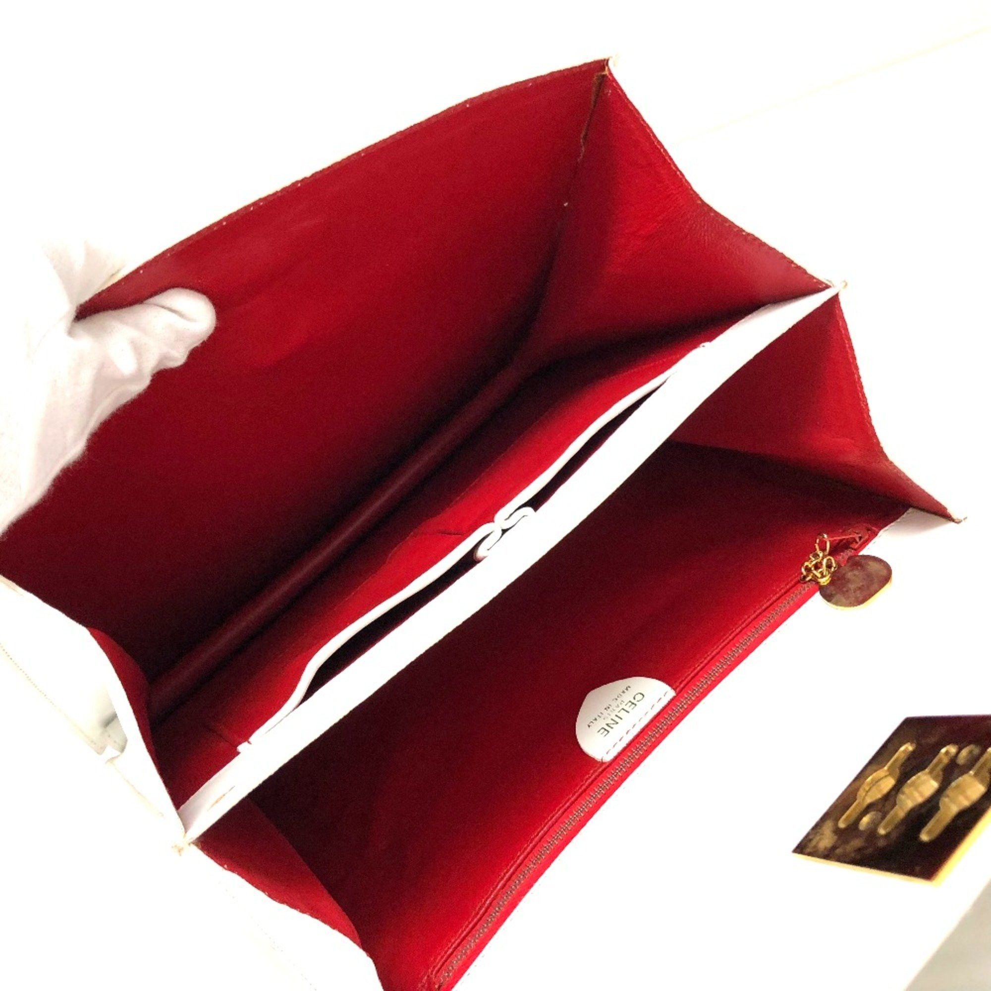 Celine CELINE vintage Bag Tote Bag Hand Bag White Size ONE SIZE - 6 Thumbnail