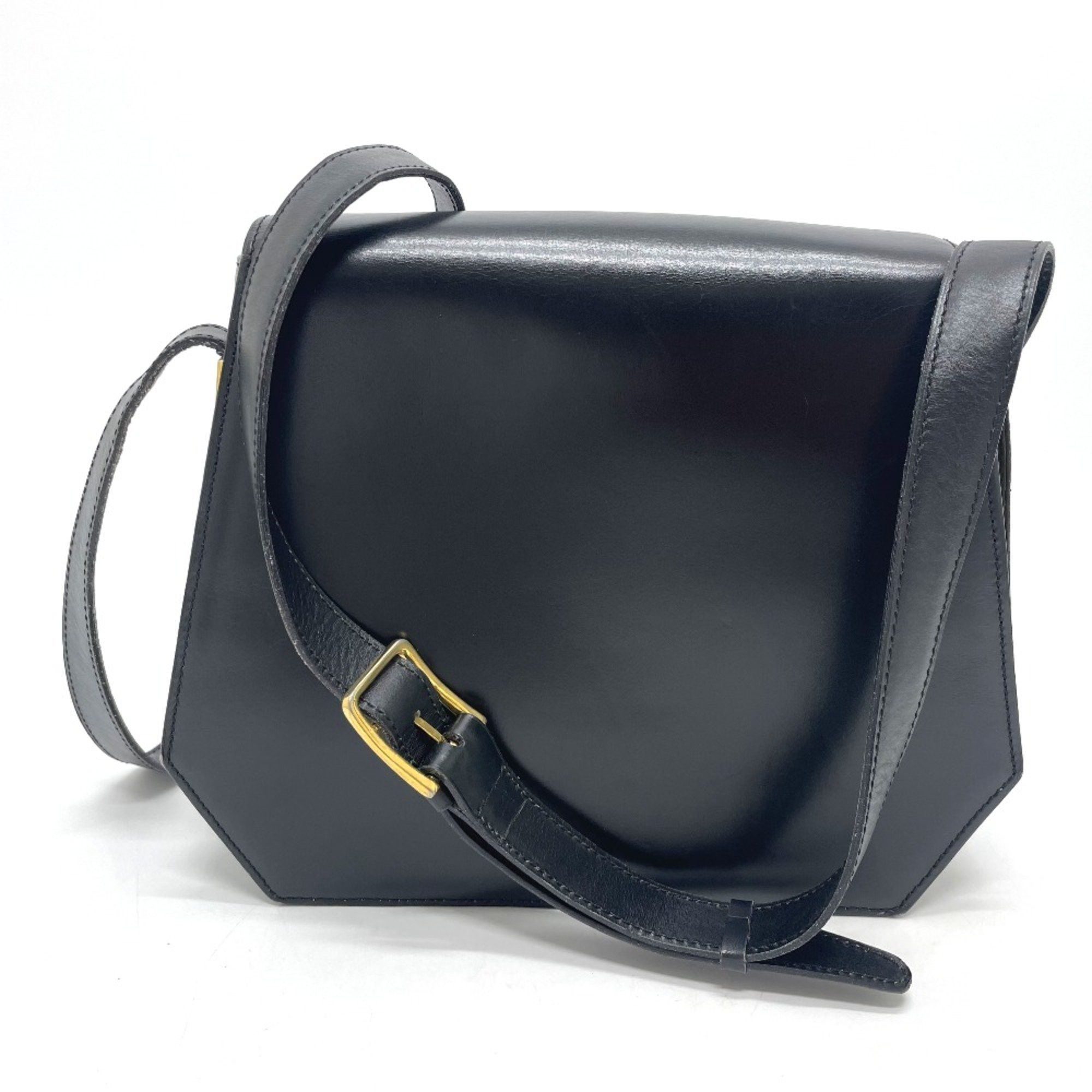 Celine CELINE logo Bag Crossbody Shoulder Bag Black GoldHardware Size ONE SIZE - 2 Thumbnail