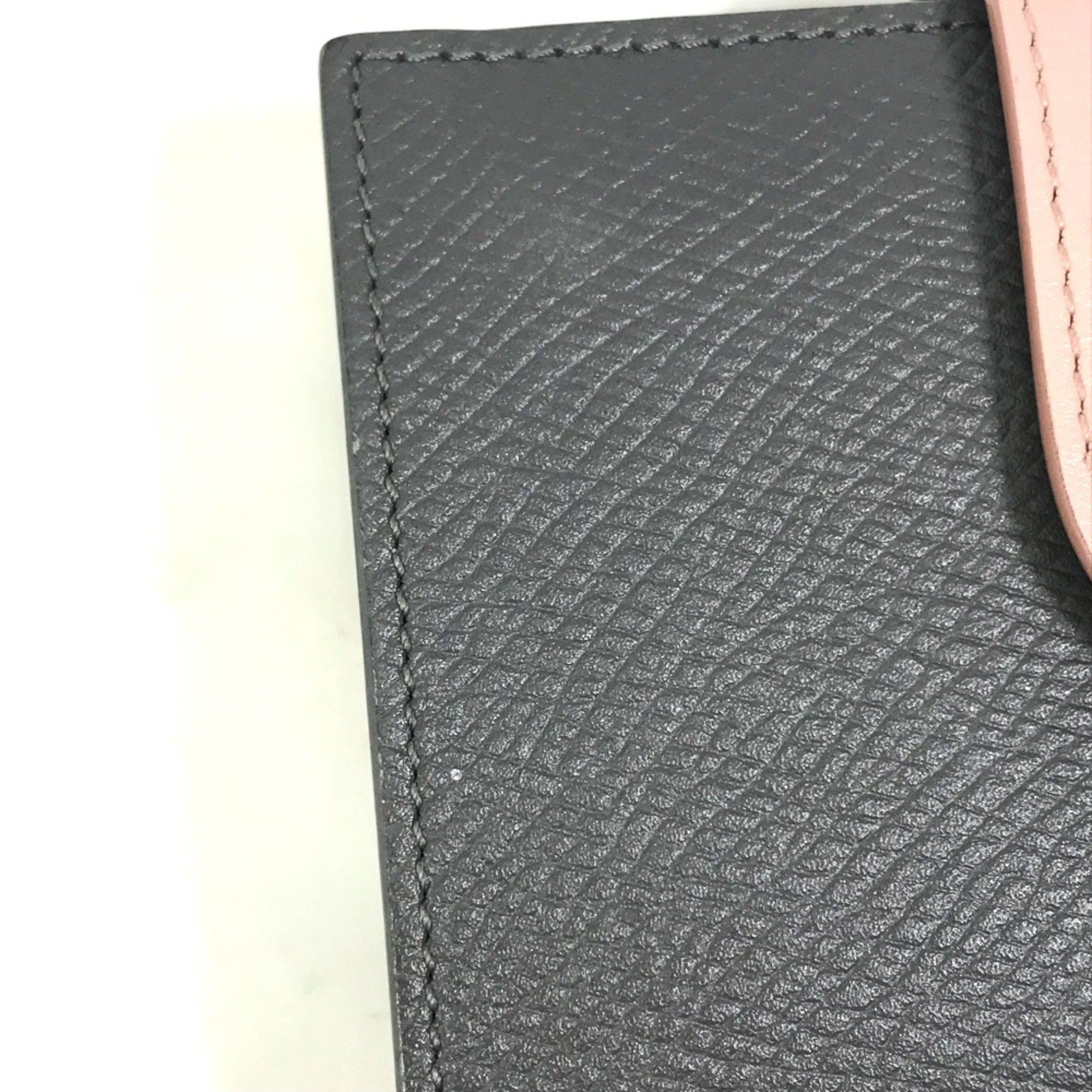 Celine CELINE 10H263BRU.10GV Bicolor Compact Trifold wallet Gray x pink Size ONE SIZE - 8 Thumbnail