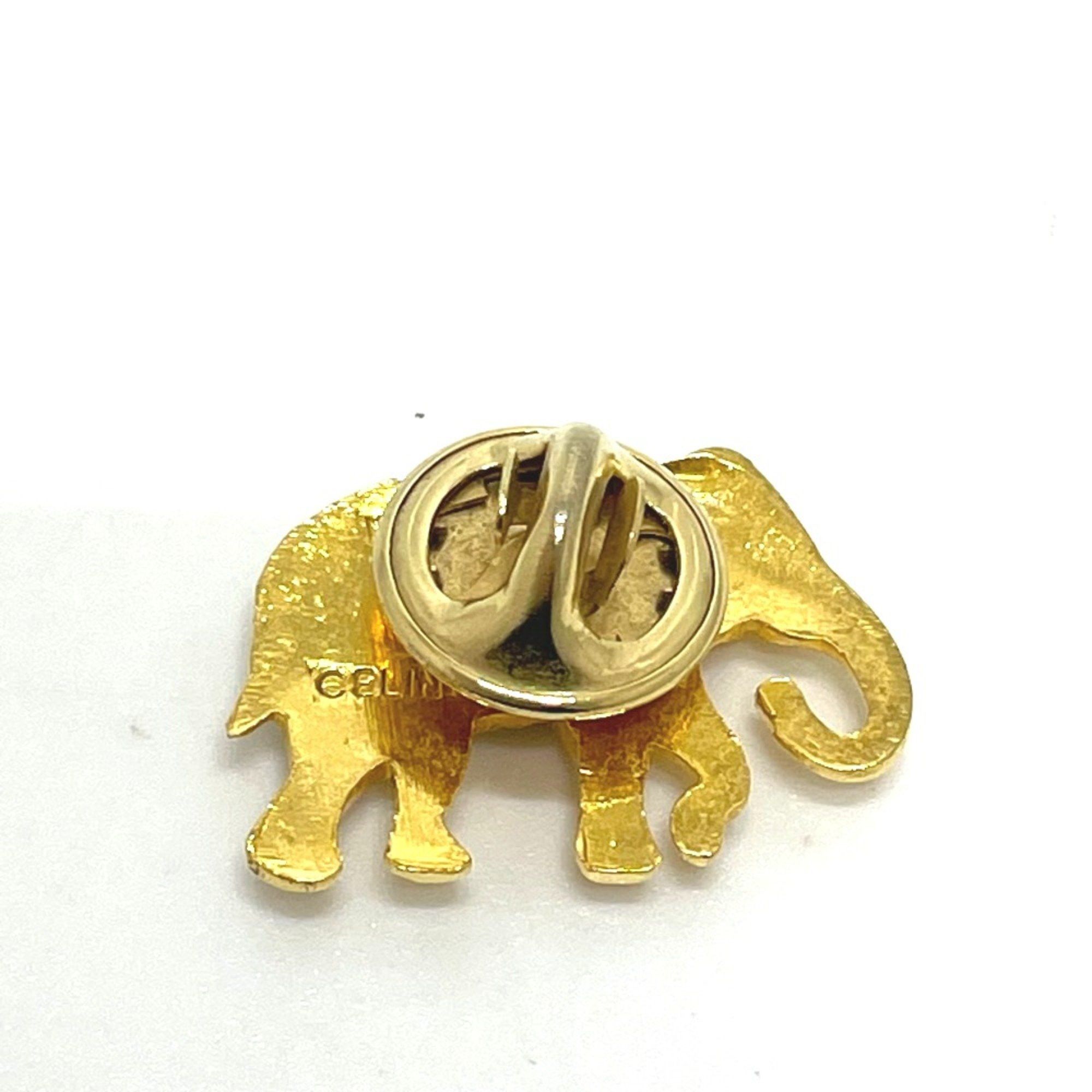 Celine CELINE Pin badge Brooch Gold Size ONE SIZE - 2 Thumbnail