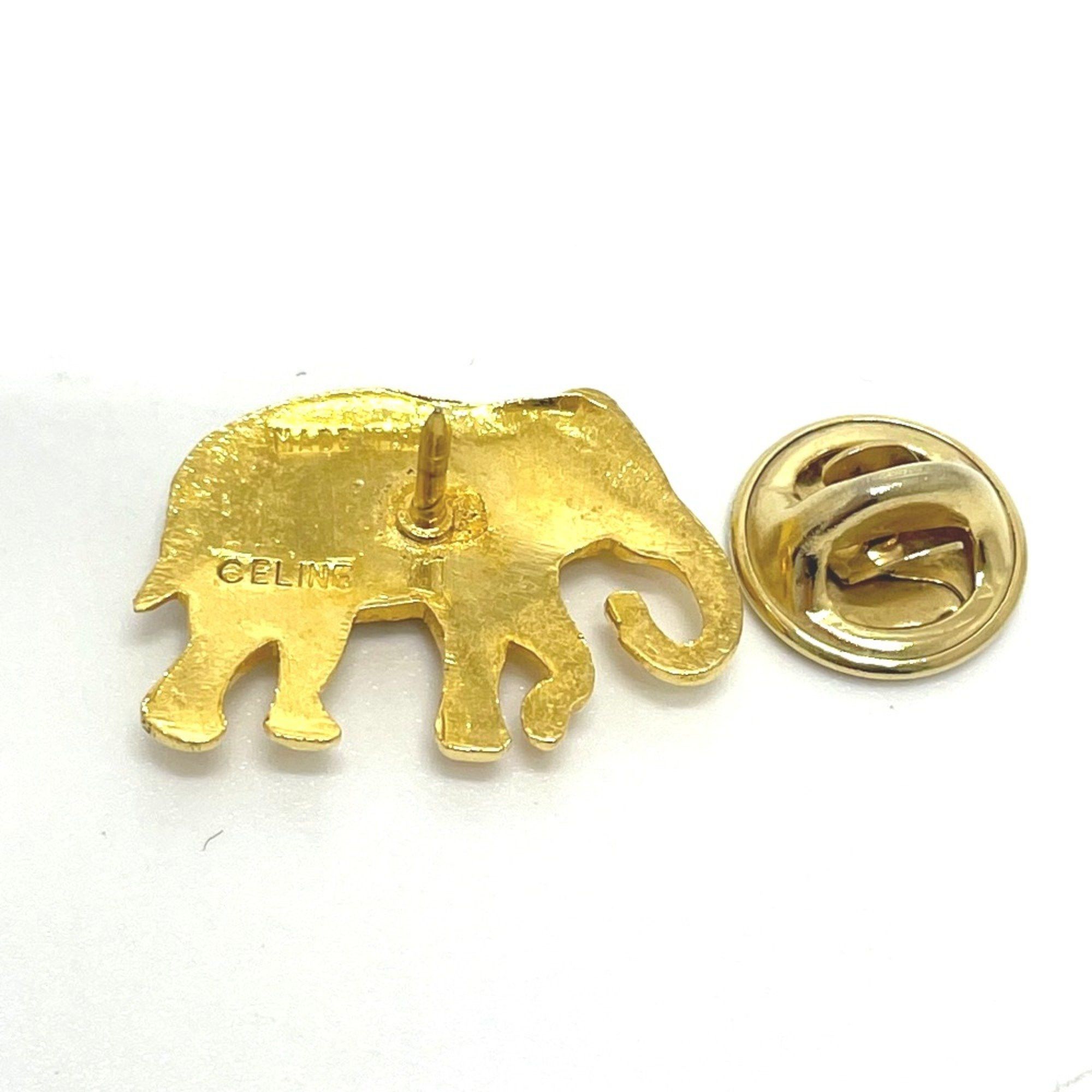 Celine CELINE Pin badge Brooch Gold Size ONE SIZE - 4 Thumbnail