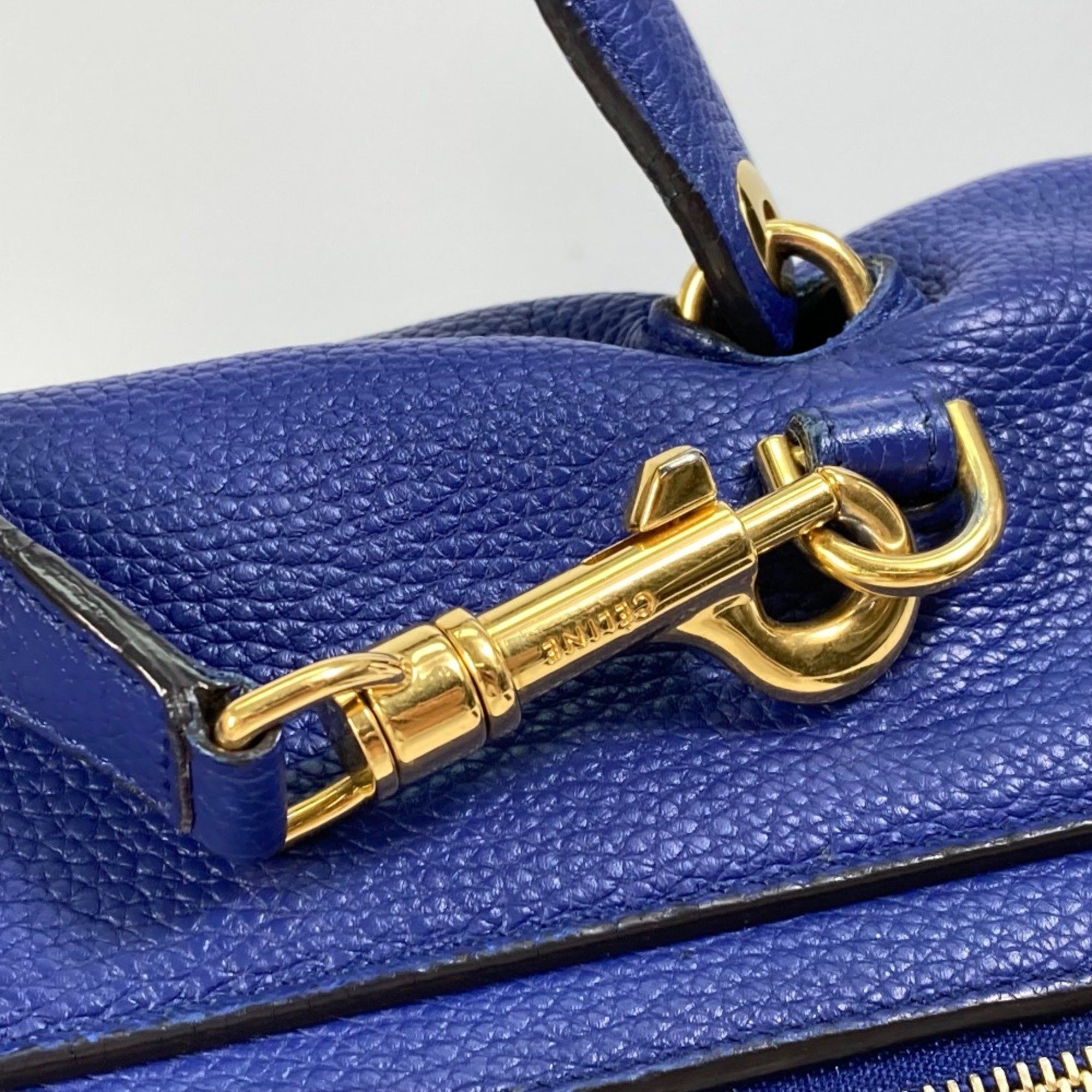 Celine CELINE Hand Bag Bag 2WAY bag Shoulder bag Shoulder Bag blue Size ONE SIZE - 5 Thumbnail