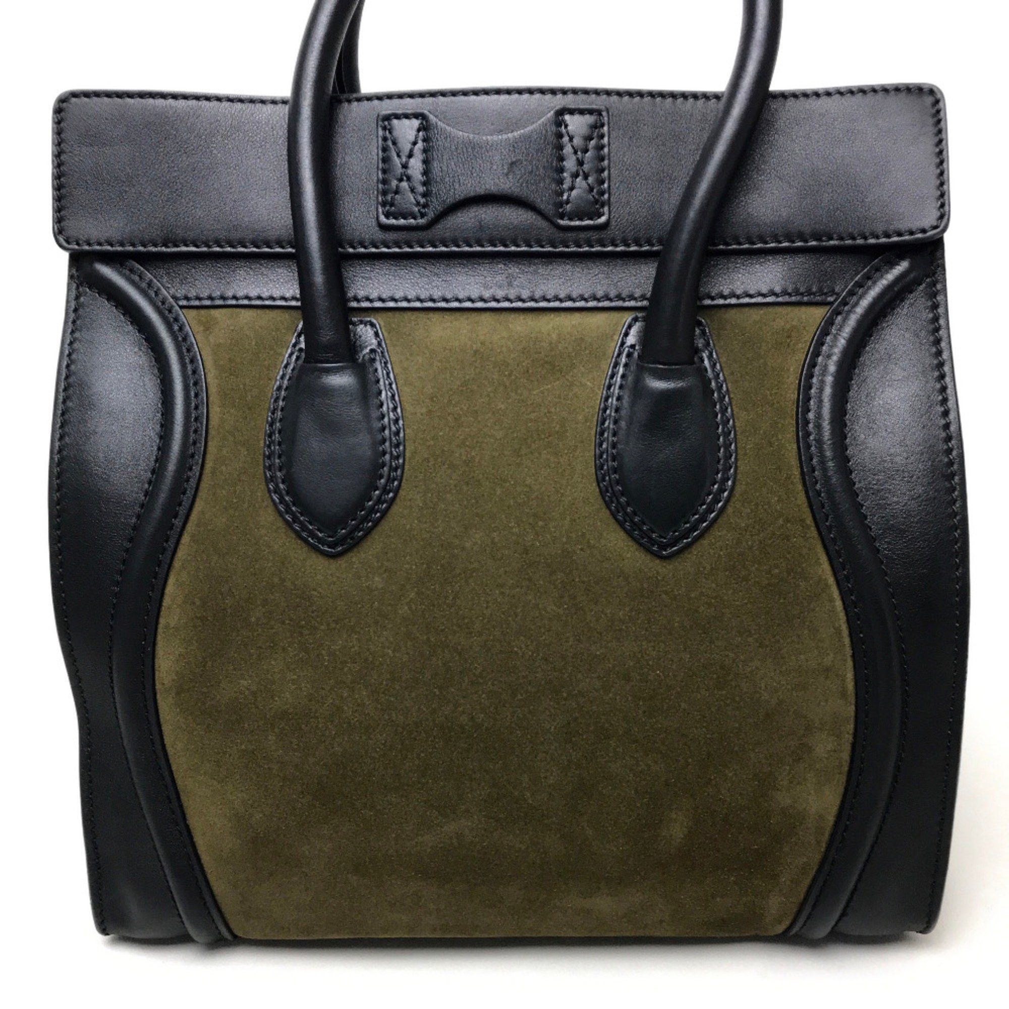 Celine CELINE 165213 Bag Shoulder Bag Tote Bag khaki Black Size ONE SIZE - 3 Thumbnail