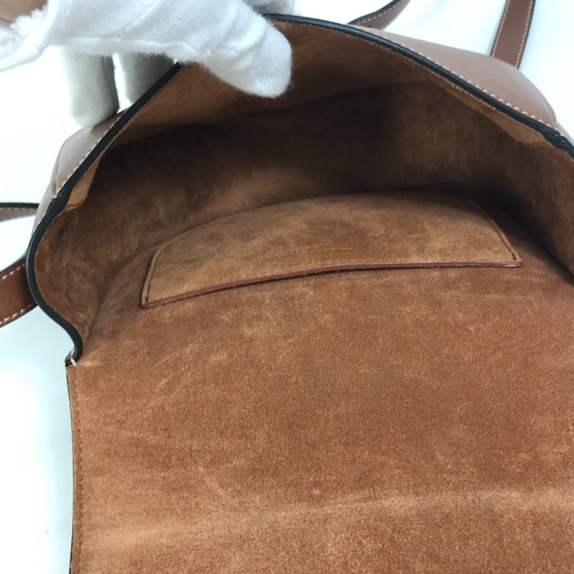 Celine CELINE 198263DU3 Crossbody Pochette Bag Shoulder Bag Tan Brown Size ONE SIZE - 12 Thumbnail