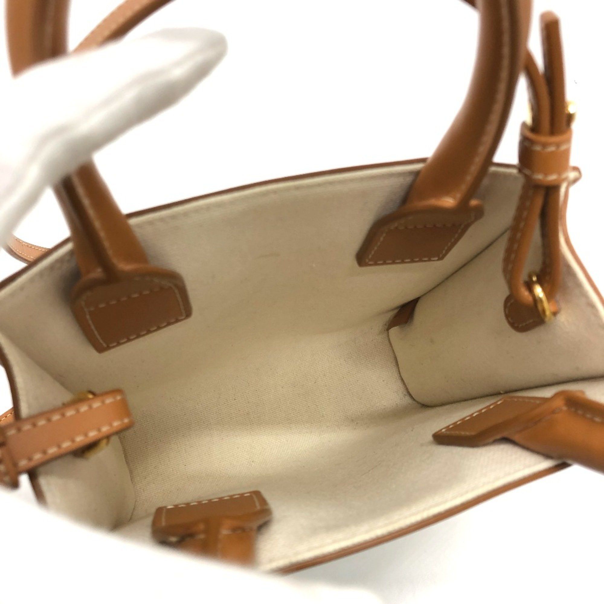 Celine CELINE logo Bag 2WAY Shoulder Bag Beige Size ONE SIZE - 9 Thumbnail