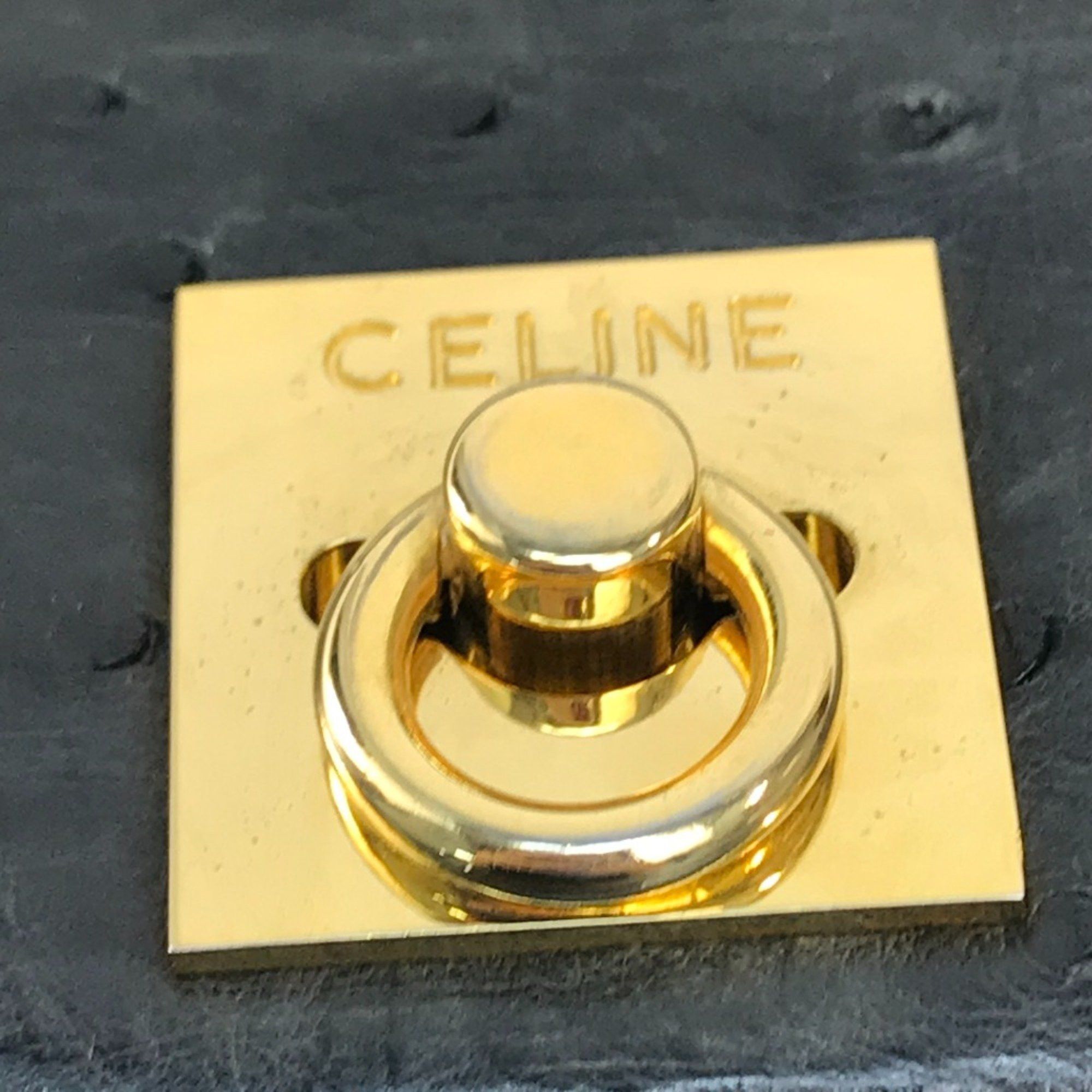 Celine CELINE Bag Tote Bag Hand Bag Black/Red/GoldHardware Size ONE SIZE - 9 Thumbnail