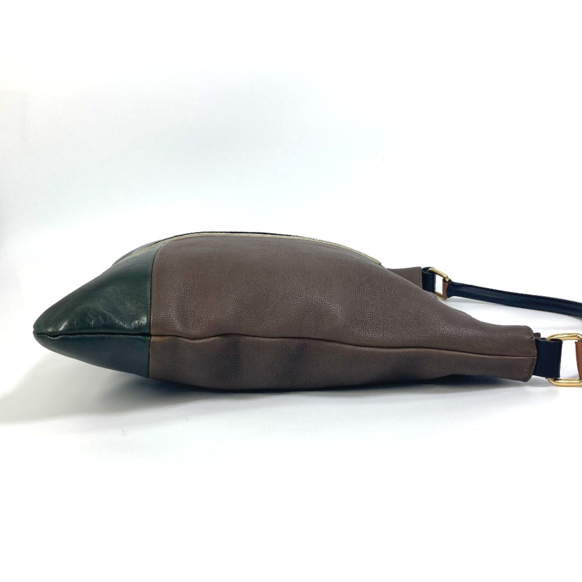 Celine CELINE bicolor stripes Bag Tote Bag shawl Shoulder Bag Brown Size ONE SIZE - 4 Thumbnail