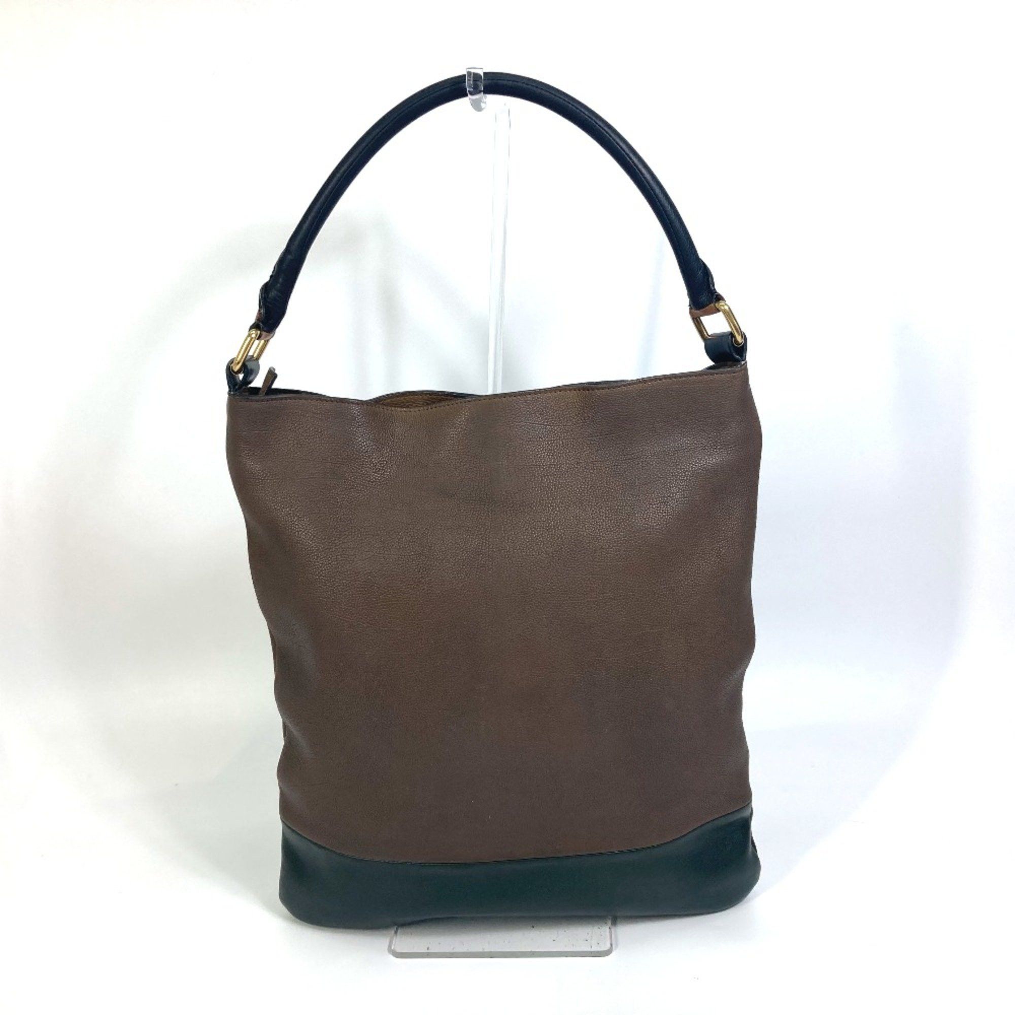 Celine CELINE bicolor stripes Bag Tote Bag shawl Shoulder Bag Brown Size ONE SIZE - 2 Thumbnail