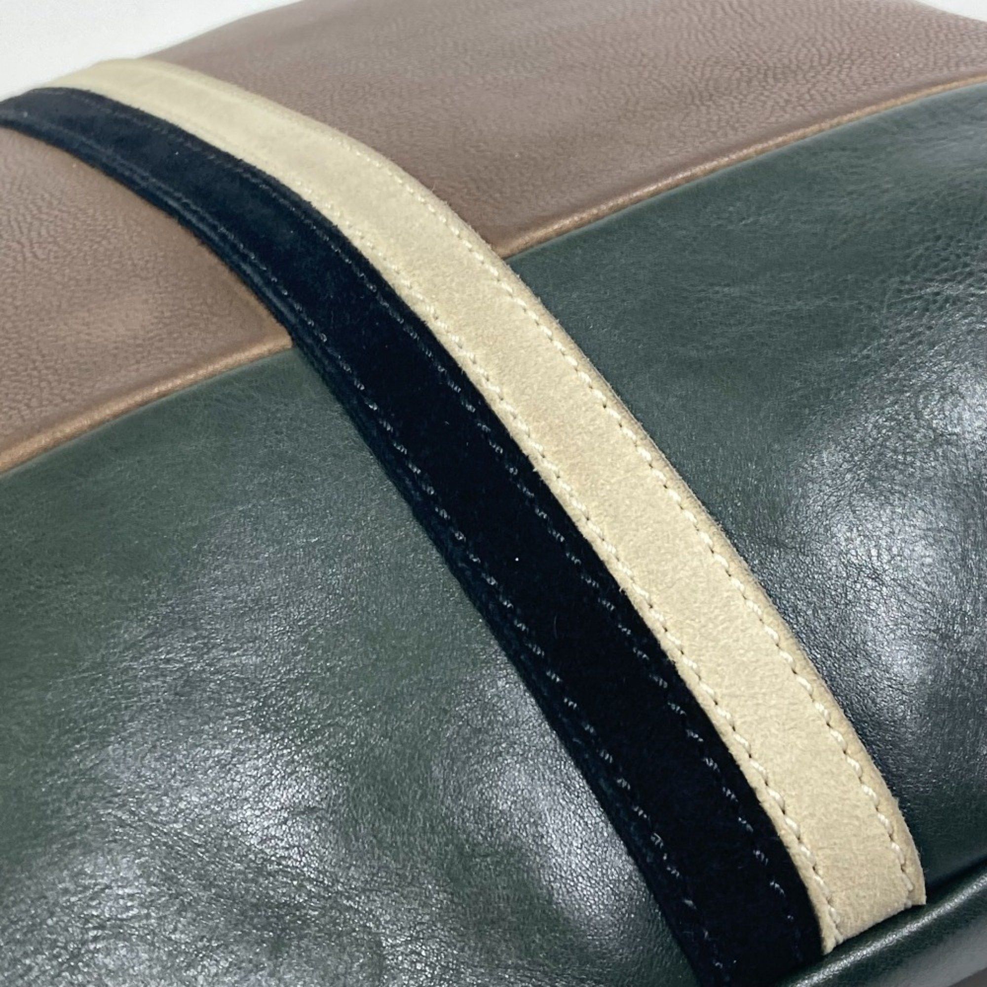 Celine CELINE bicolor stripes Bag Tote Bag shawl Shoulder Bag Brown Size ONE SIZE - 10 Thumbnail