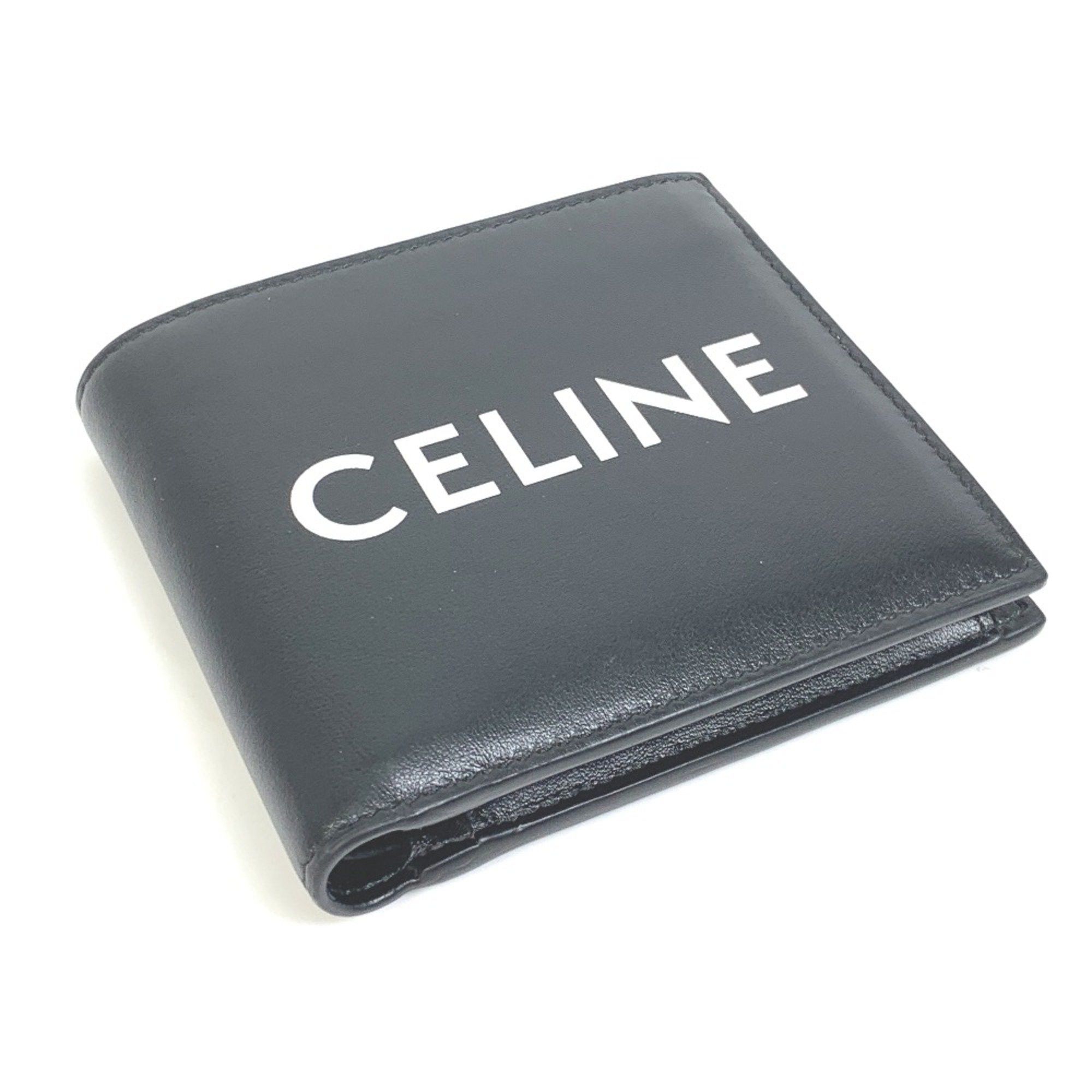 Celine CELINE 10C873DME logo Folded wallet Black Size ONE SIZE - 5 Thumbnail
