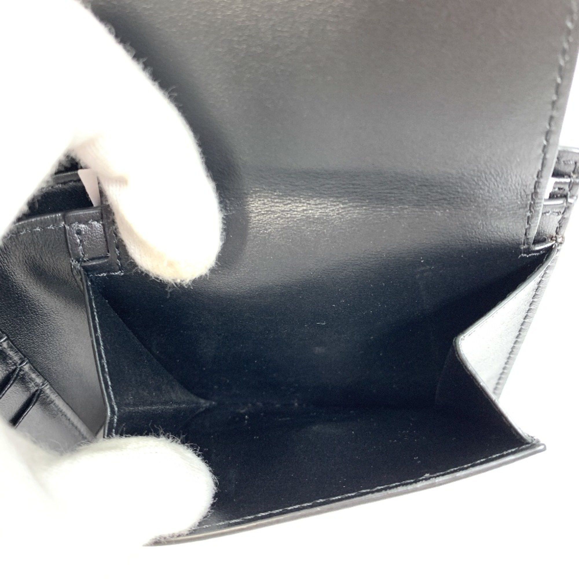 Celine CELINE 10C873DME logo Folded wallet Black Size ONE SIZE - 12 Thumbnail