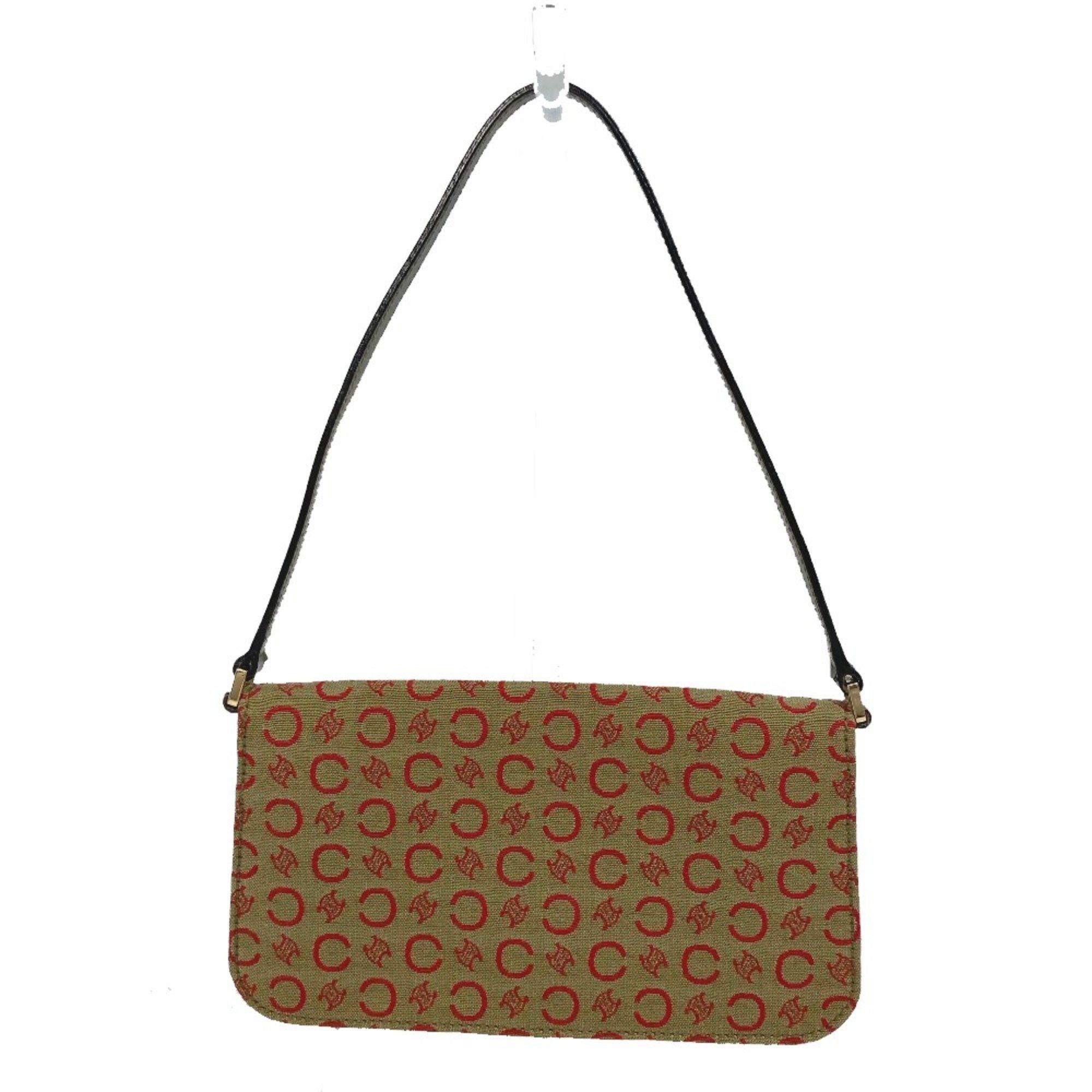 Celine CELINE CMacadam Bag Mini Hand Bag Accessory pouch Khaki x Red Size ONE SIZE - 2 Thumbnail