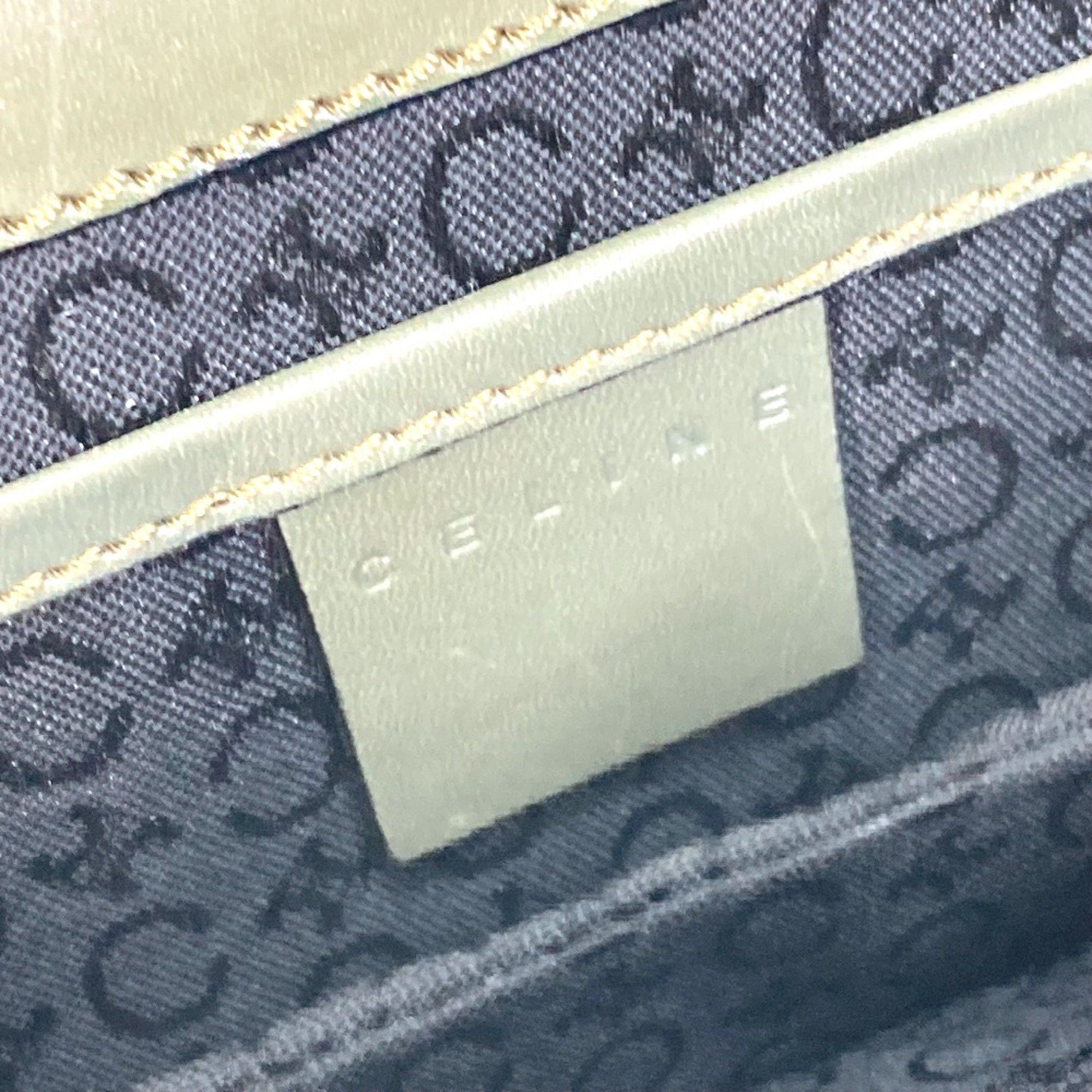 Celine CELINE CMacadam Bag Mini Hand Bag Accessory pouch Khaki x Red Size ONE SIZE - 15 Thumbnail