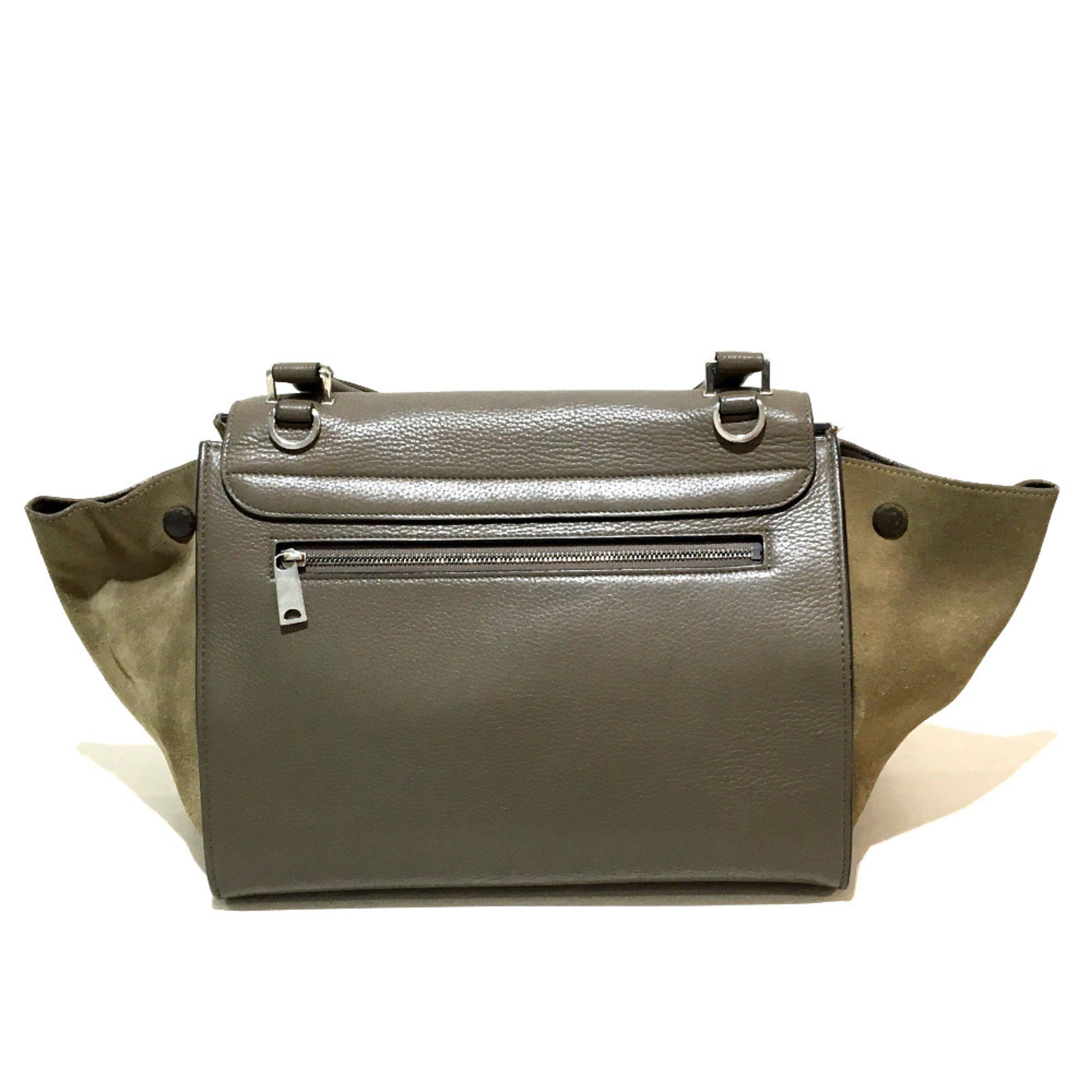 Celine CELINE 2way Bag Shoulder Bag Hand Bag Charcoal gray Size ONE SIZE - 2 Thumbnail