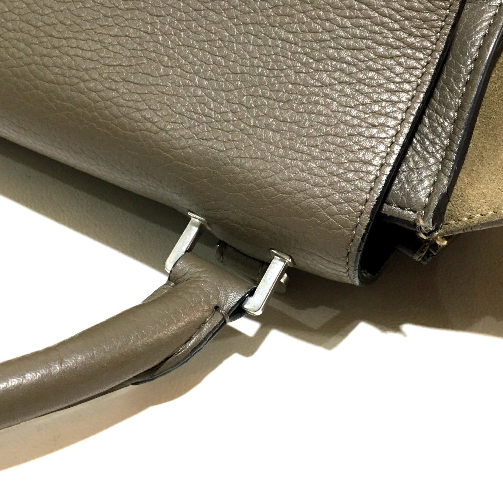 Celine CELINE 2way Bag Shoulder Bag Hand Bag Charcoal gray Size ONE SIZE - 6 Thumbnail