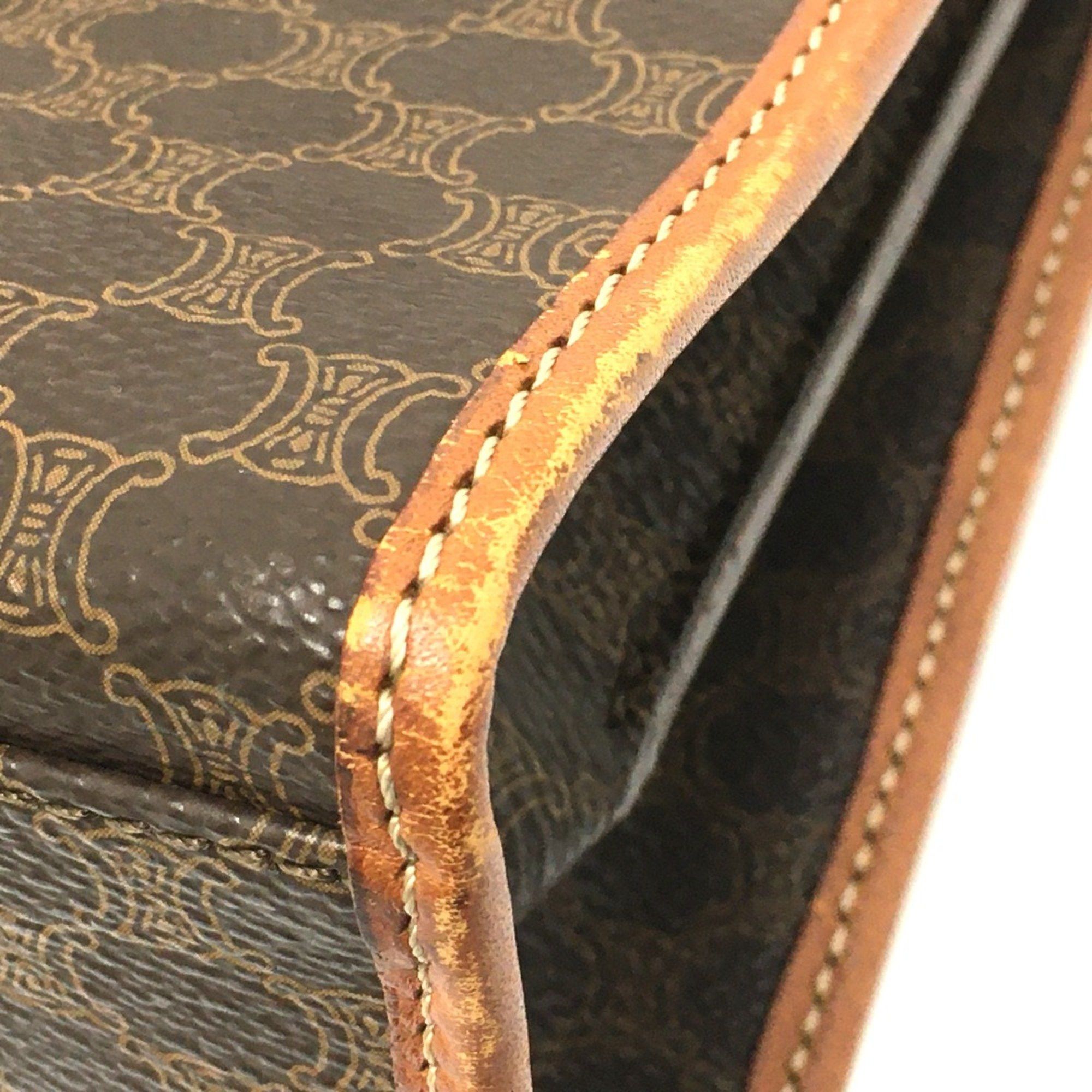Celine CELINE Macadam Bag 2WAY Hand Bag Shoulder Bag Brown Brown Size ONE SIZE - 4 Thumbnail