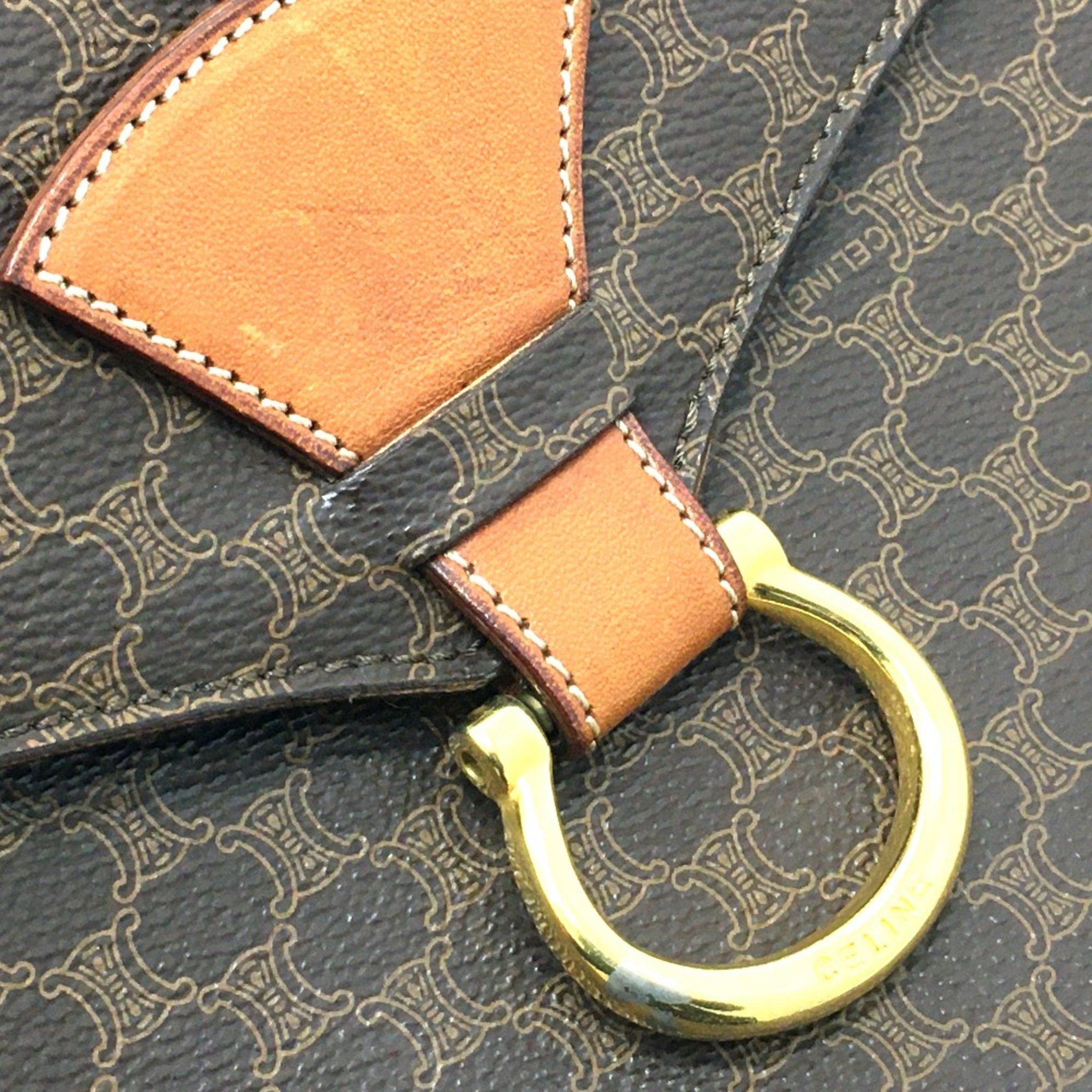 Celine CELINE Macadam Bag 2WAY Hand Bag Shoulder Bag Brown Brown Size ONE SIZE - 5 Thumbnail