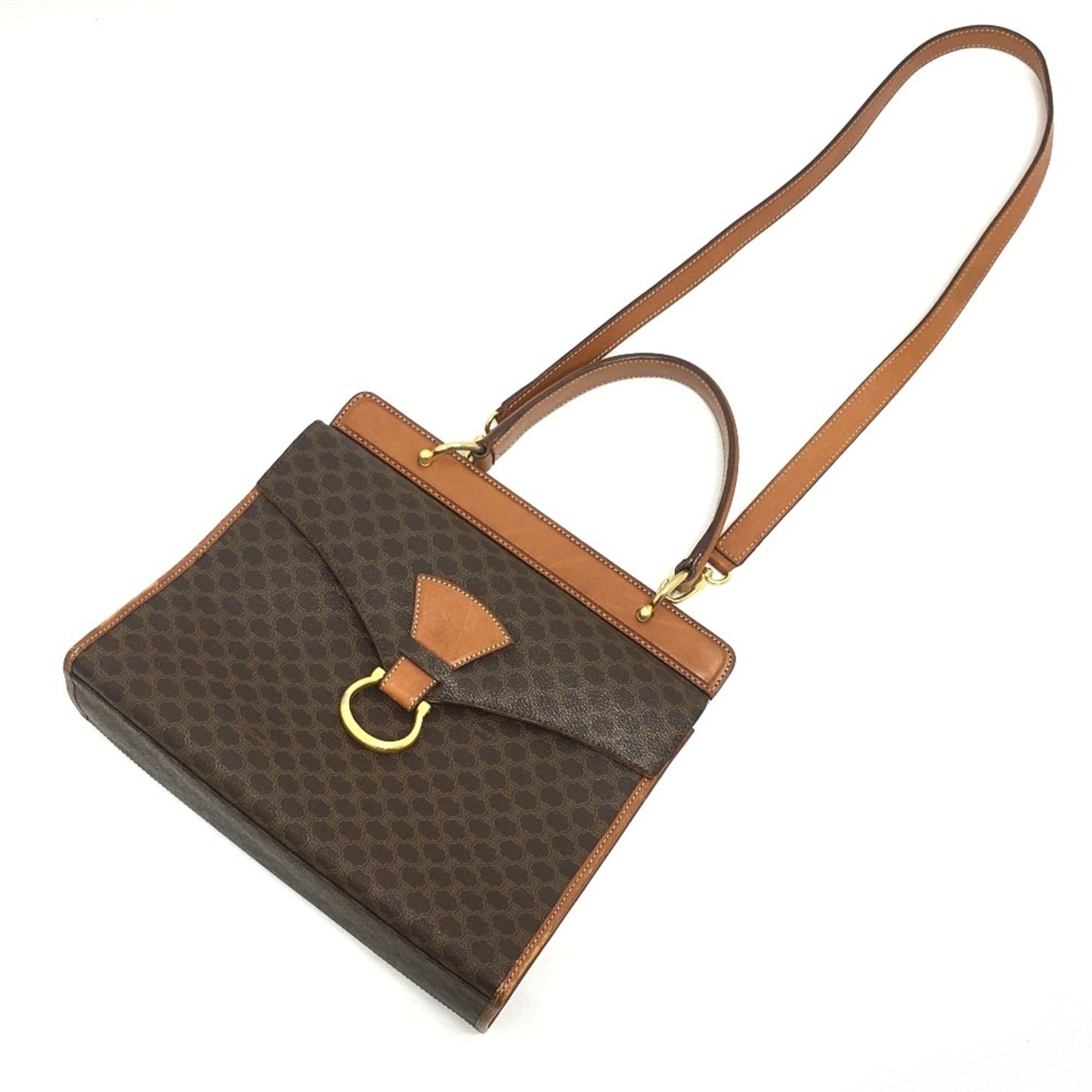 Celine CELINE Macadam Bag 2WAY Hand Bag Shoulder Bag Brown Brown Size ONE SIZE - 13 Thumbnail