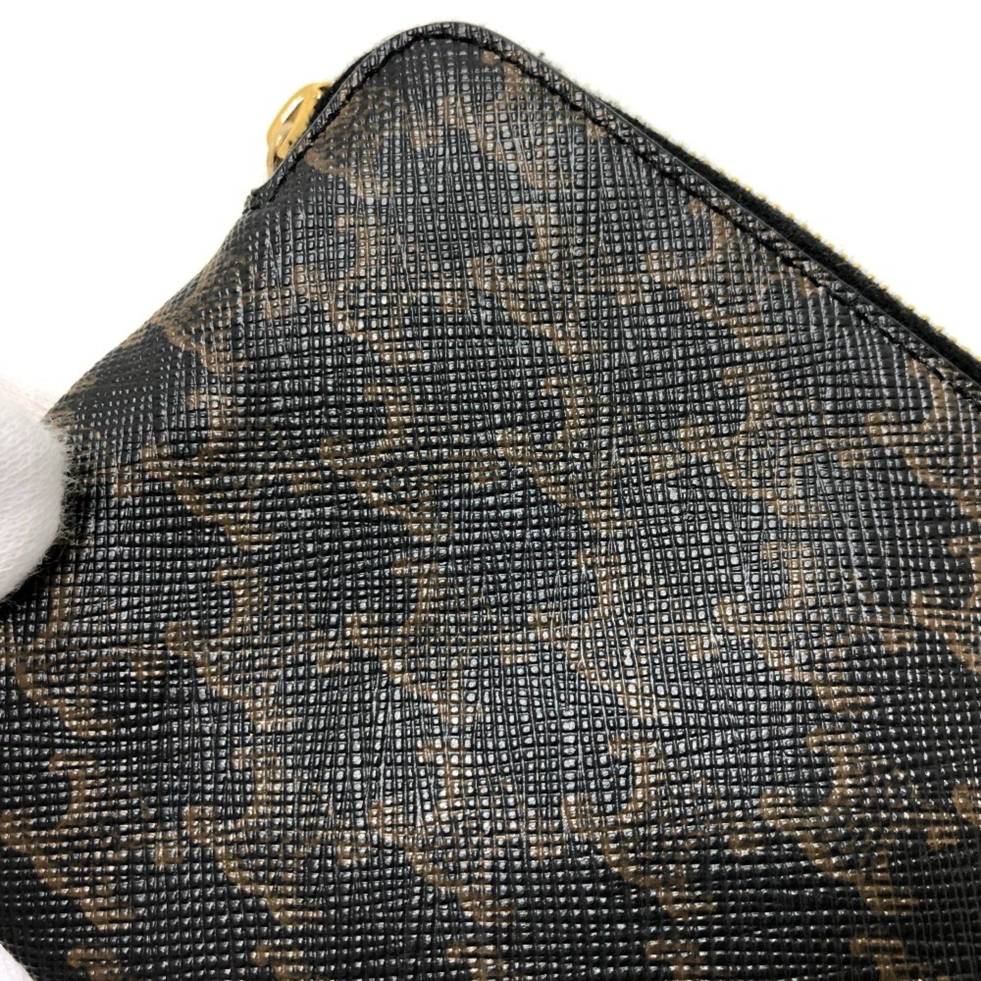 Celine CELINE 10C662CA2 Triomphe Accessory case Coin Compartment coin purse Brown GoldHardware Size ONE SIZE - 13 Thumbnail