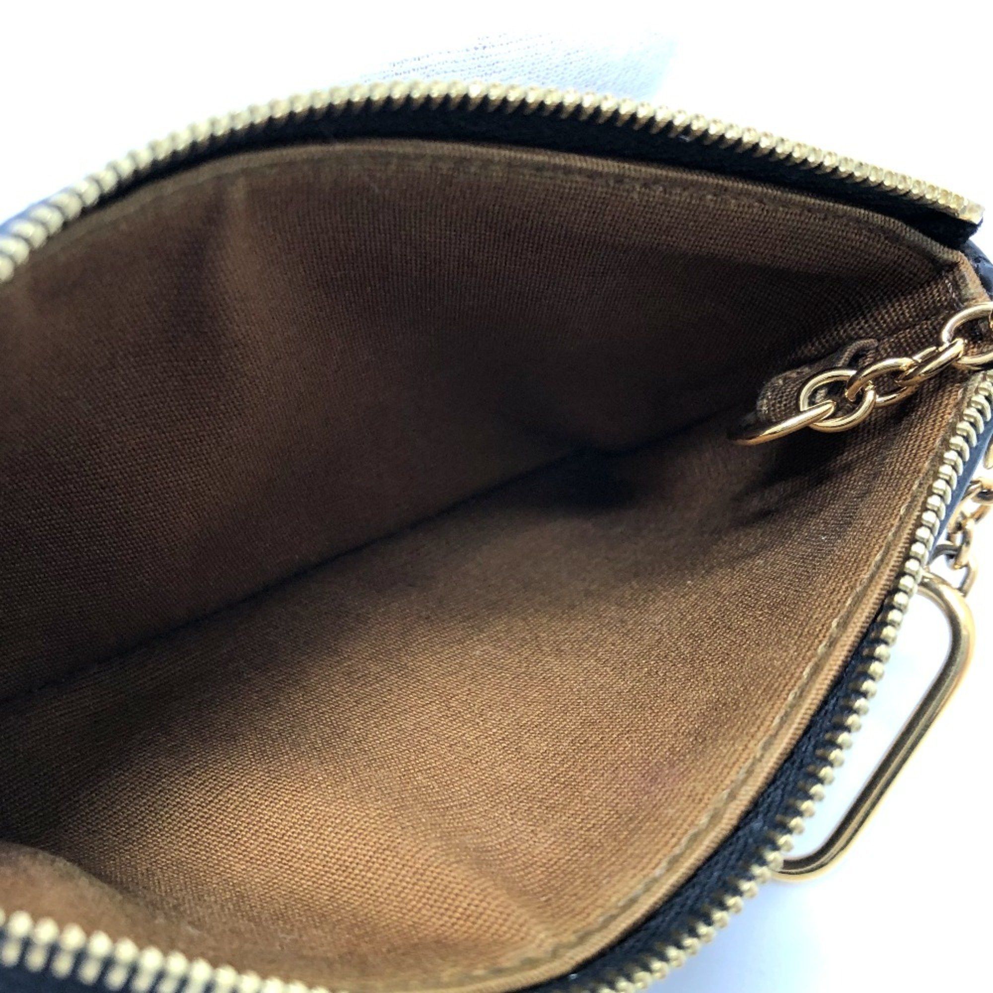 Celine CELINE 10C662CA2 Triomphe Accessory case Coin Compartment coin purse Brown GoldHardware Size ONE SIZE - 11 Thumbnail