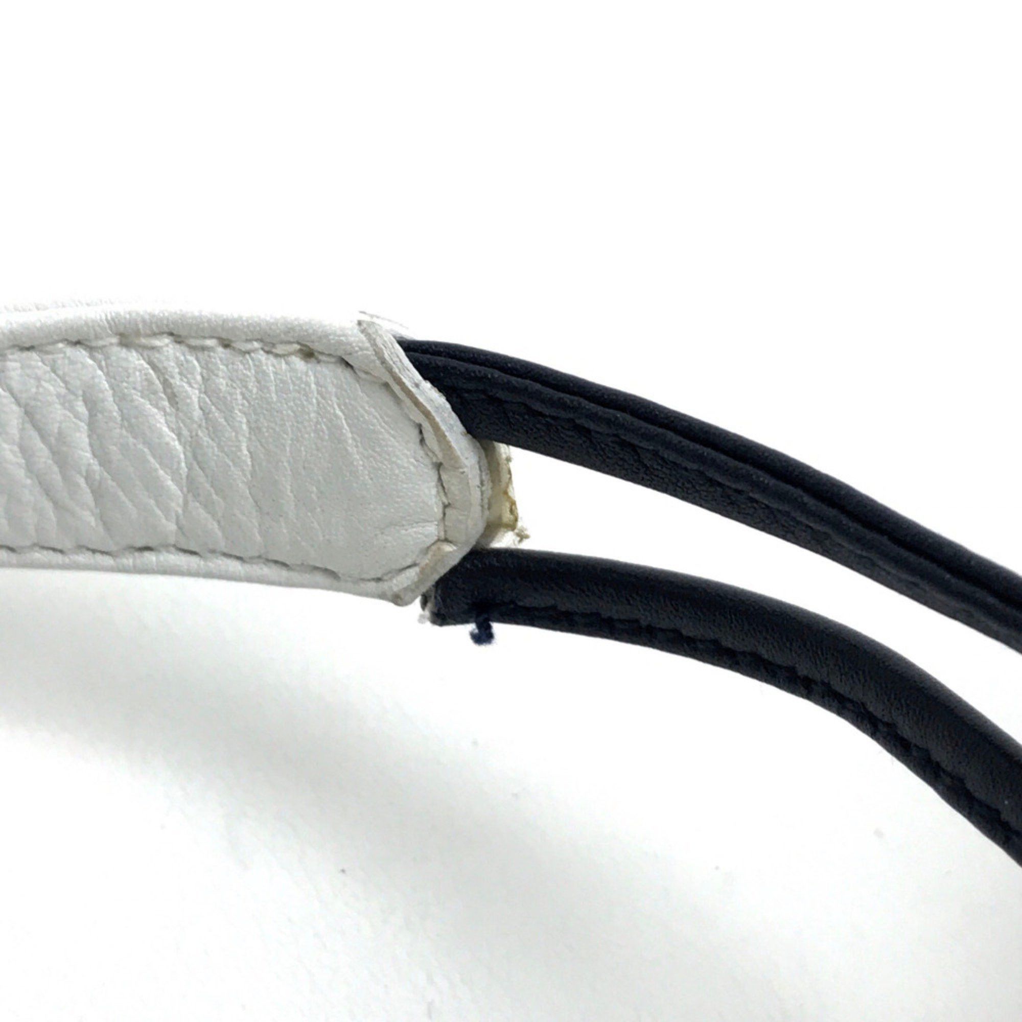 Celine CELINE Ribbon motif Bag Shoulder Bag White x Black Size ONE SIZE - 12 Thumbnail
