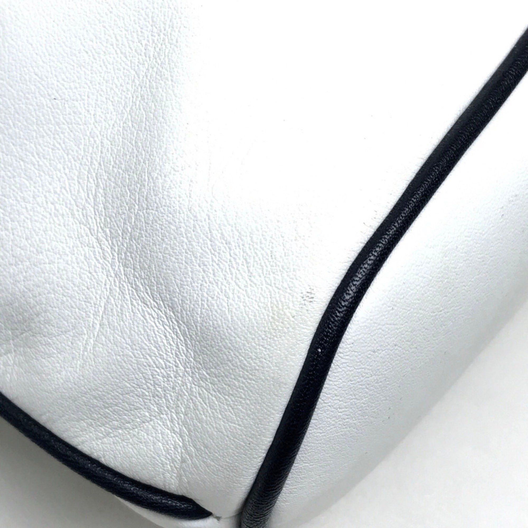 Celine CELINE Ribbon motif Bag Shoulder Bag White x Black Size ONE SIZE - 6 Thumbnail