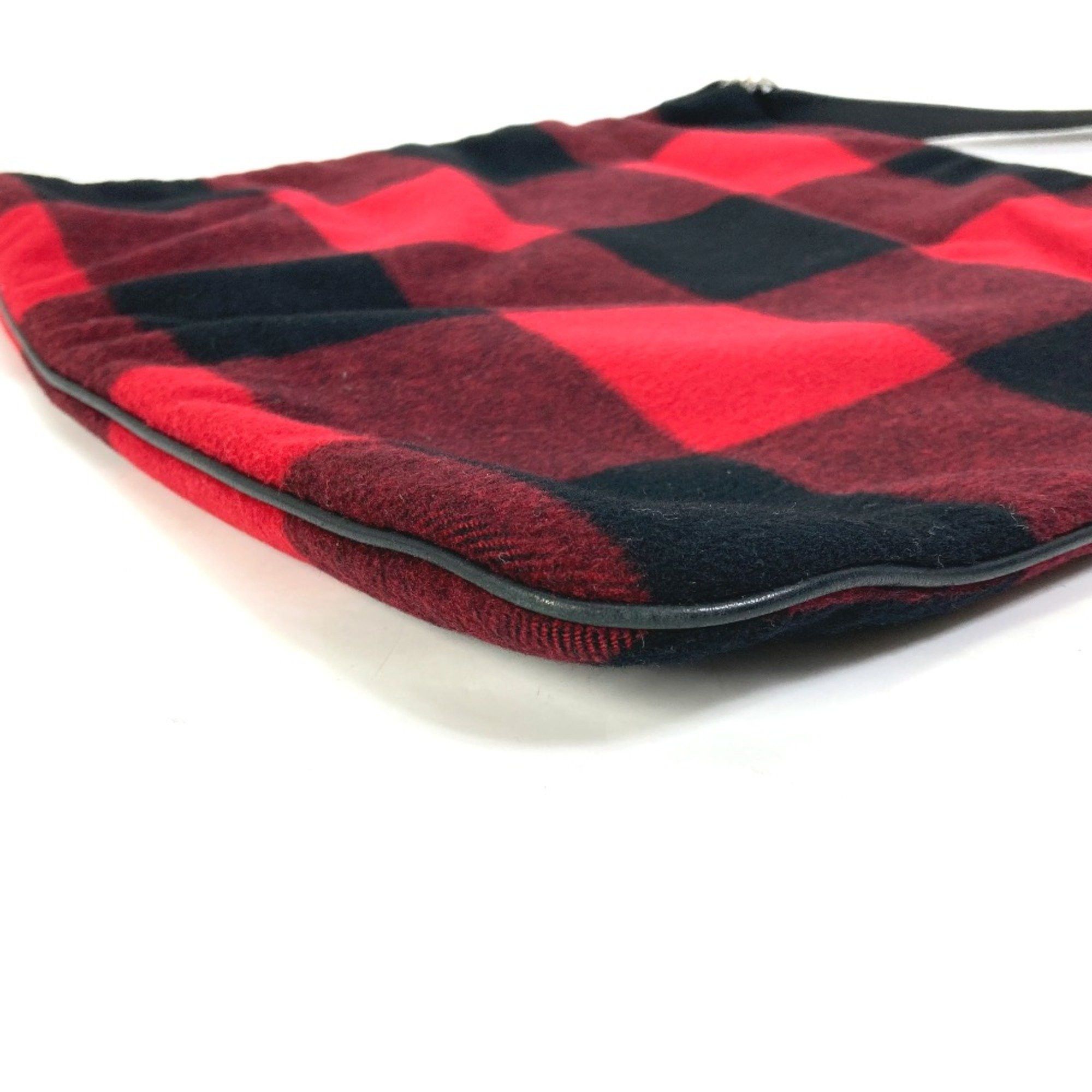 Celine CELINE check Crossbody bag Shoulder Bag Red Black Size ONE SIZE - 5 Thumbnail