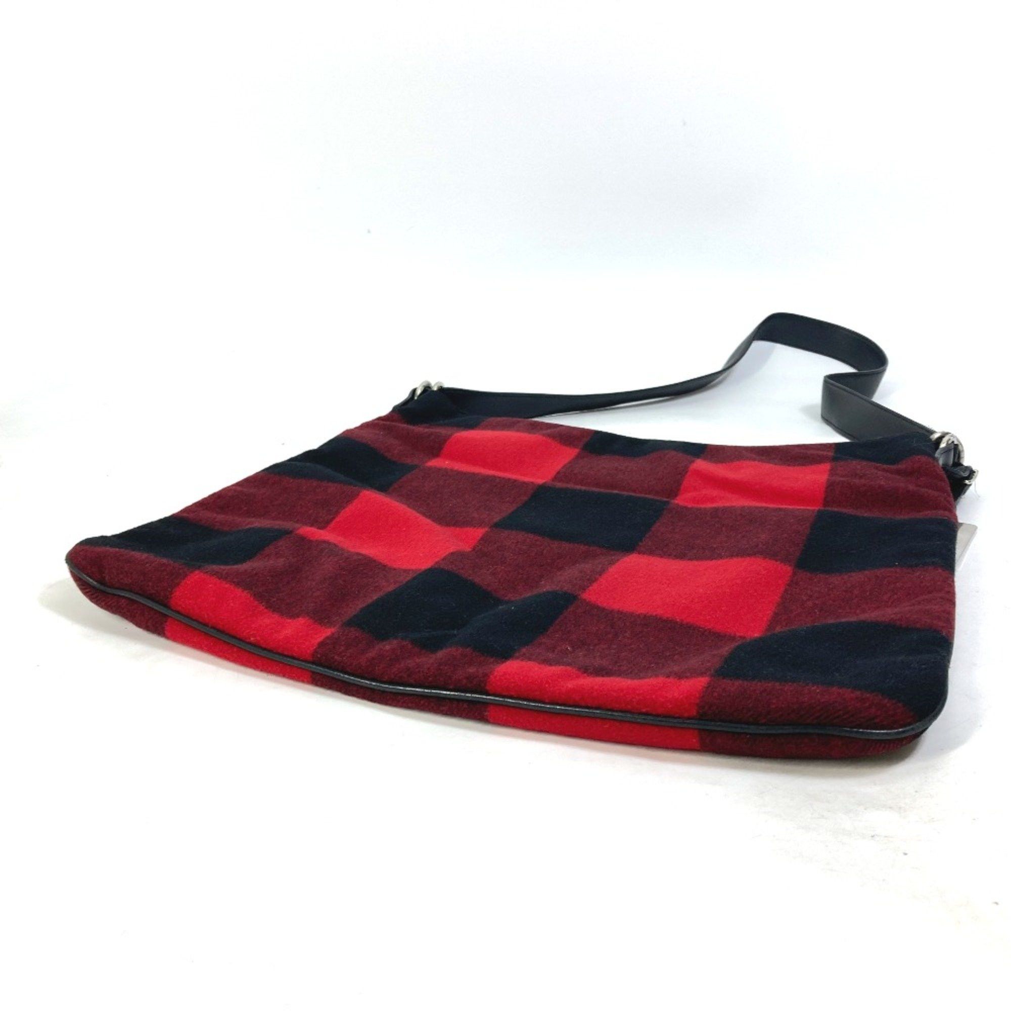Celine CELINE check Crossbody bag Shoulder Bag Red Black Size ONE SIZE - 2 Thumbnail