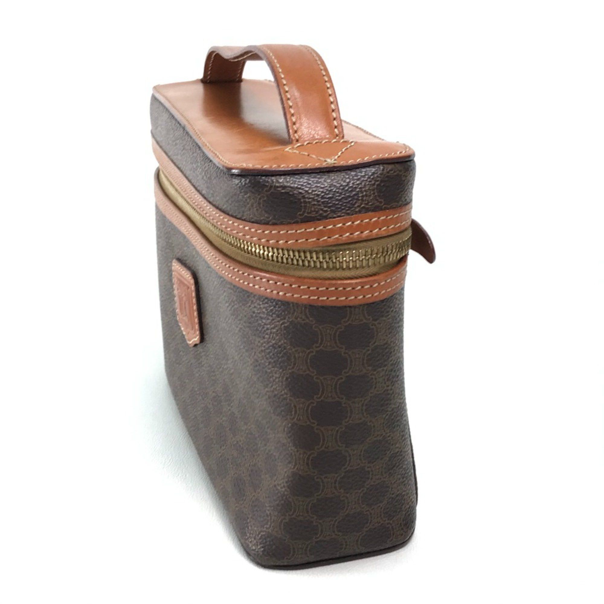 Celine CELINE Macadam Bag Hand Bag Vanity bag Brown Size ONE SIZE - 3 Thumbnail