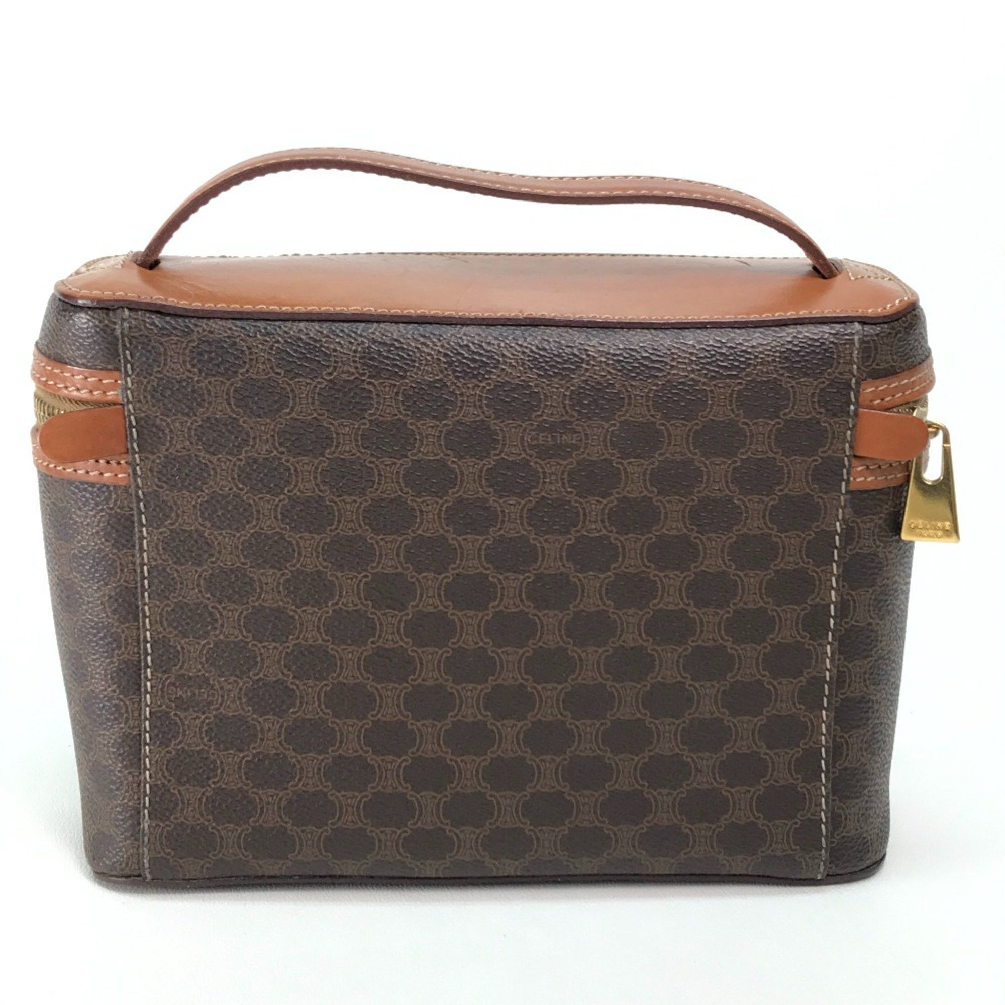 Celine CELINE Macadam Bag Hand Bag Vanity bag Brown Size ONE SIZE - 2 Thumbnail