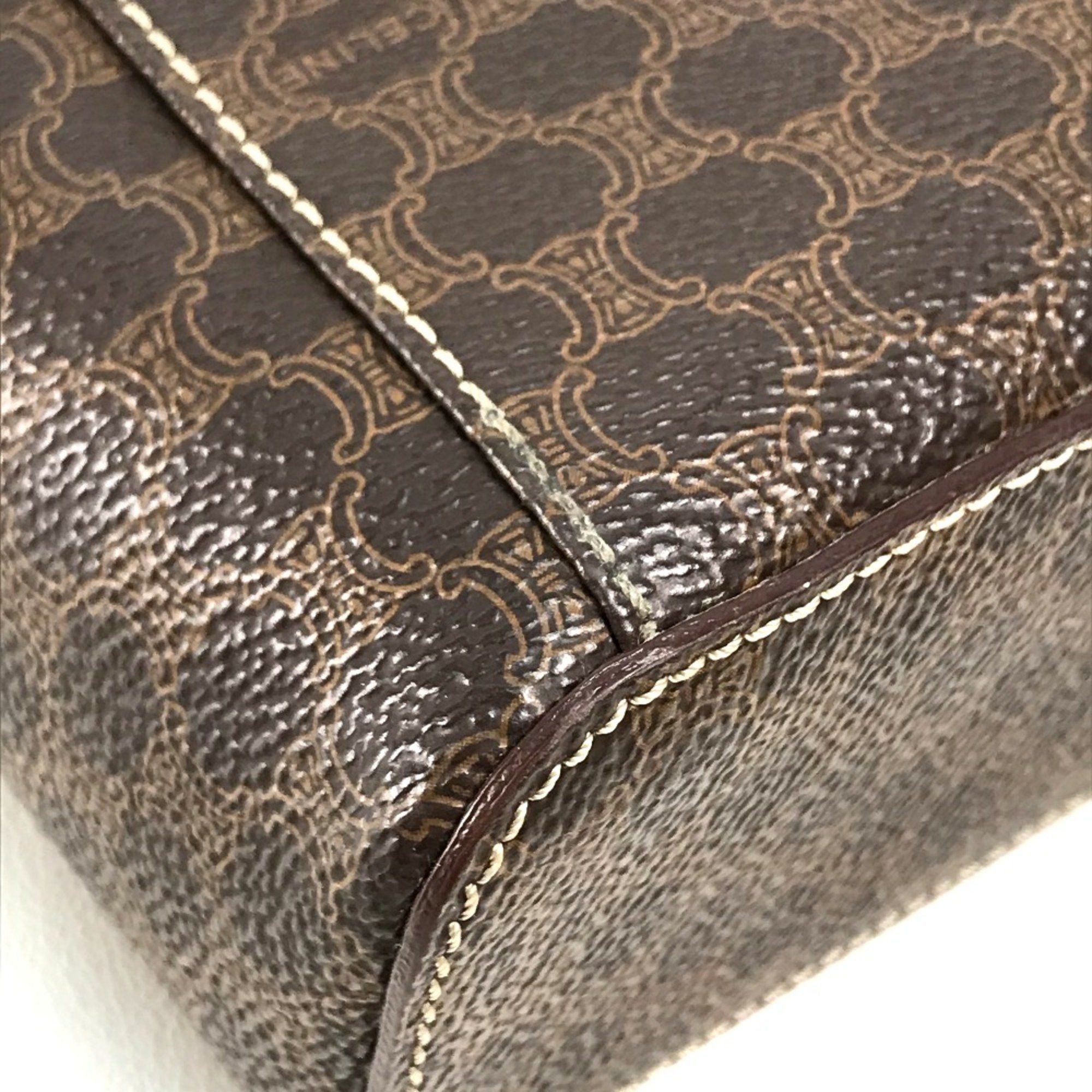 Celine CELINE Macadam Bag Hand Bag Vanity bag Brown Size ONE SIZE - 10 Thumbnail