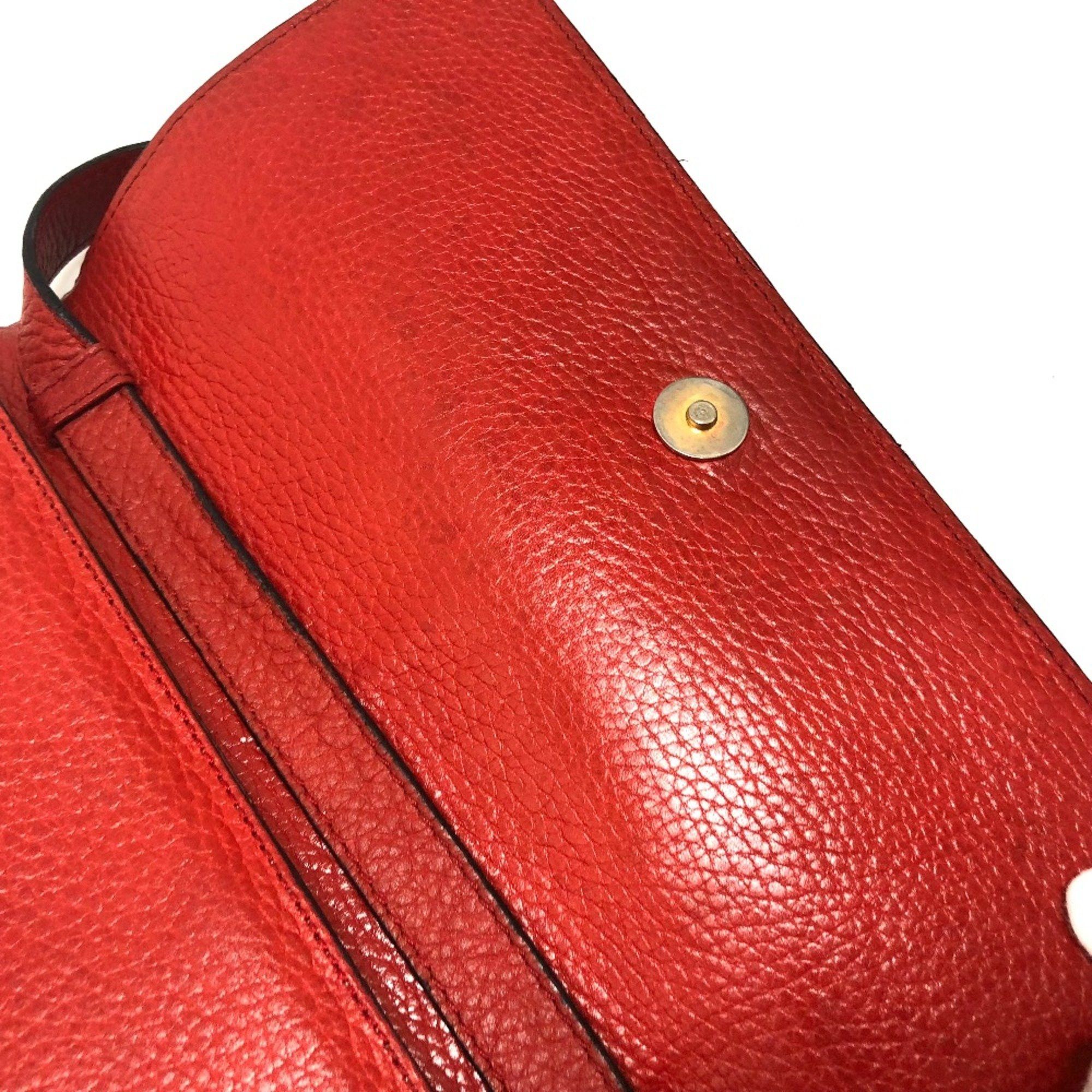 Celine CELINE Crossbody bag bag flap Shoulder Bag Red Red Size ONE SIZE - 11 Thumbnail